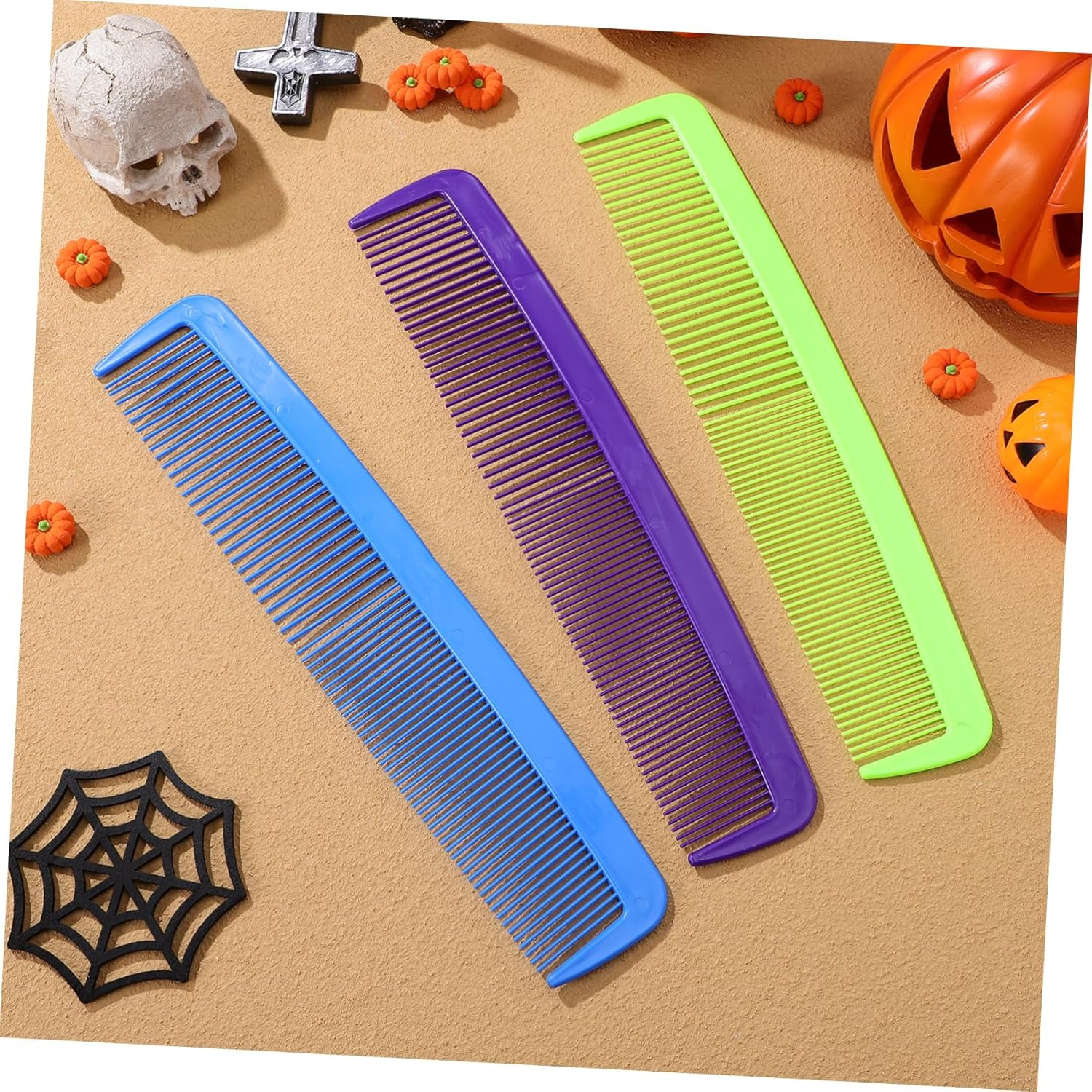 Healeved 3 Pcs Giant Comb Halloween Table Ornament Oversized Comb Halloween Big Comb Clown Comb Large Comb Huge Comb Prop Big Comb for Halloween Tots Toys Carnival Party Favors Plastic image number 6