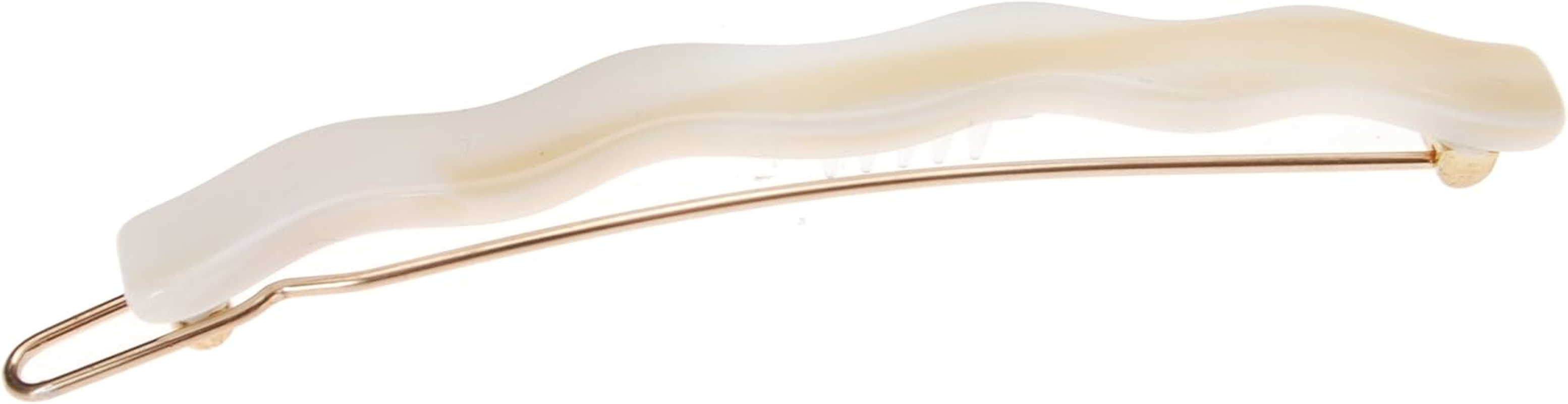 France Luxe Wavy Tige Boule Barrette - Black