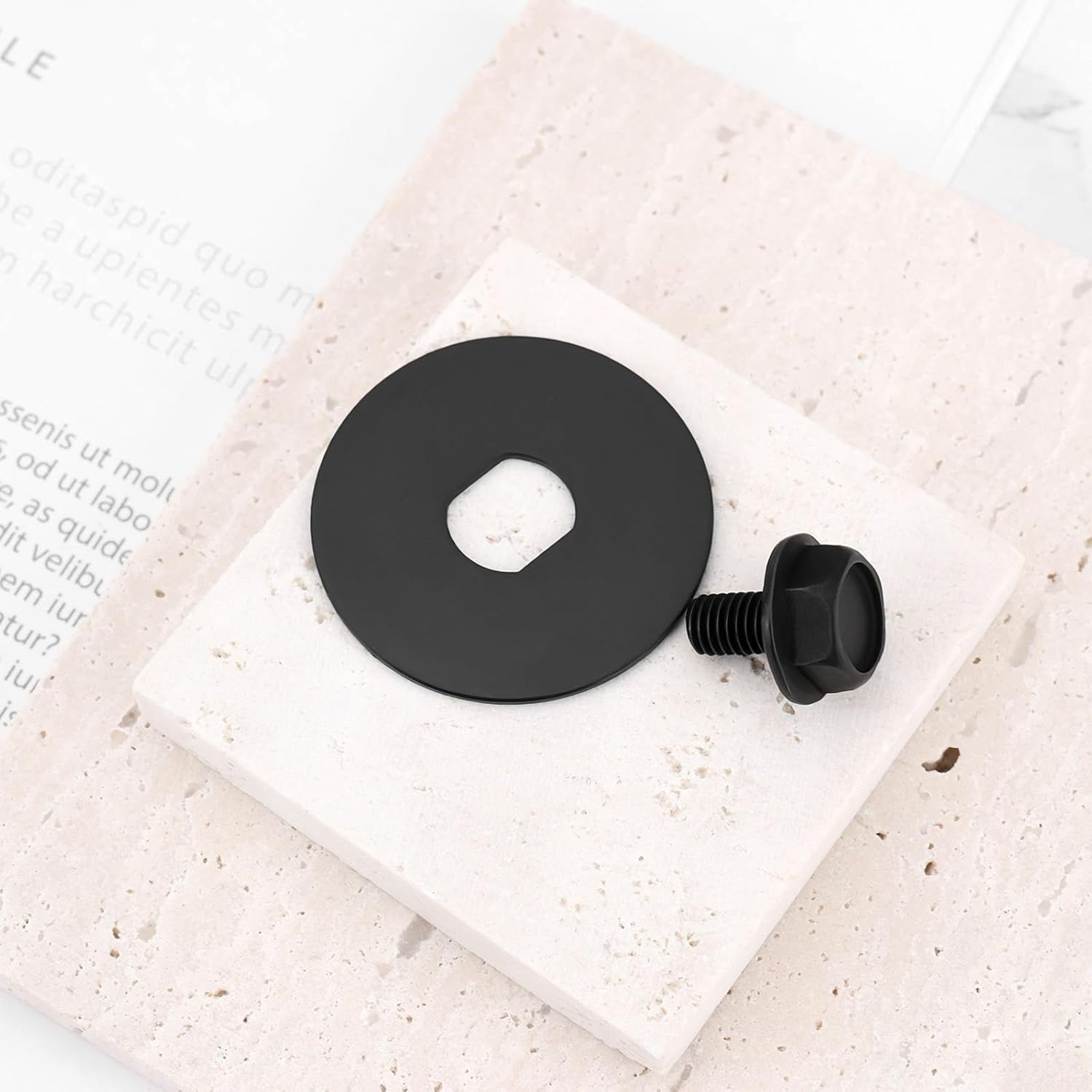 OTOTEC 2Pcs Lawn Mower Chainsaw Bolts Chainsaw Washer 90639221 90618229 Compatible with Dewalt DCCS620 DCCS620B DCCS620P1 Black