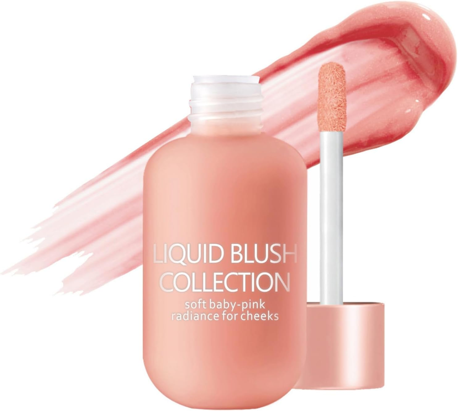 Yhong Cream Blush 12G Soft Matte Finish Liquid Blush Makeup Long Lasting Cheek Color for Daily Wear Rose Flush One Size image number 2