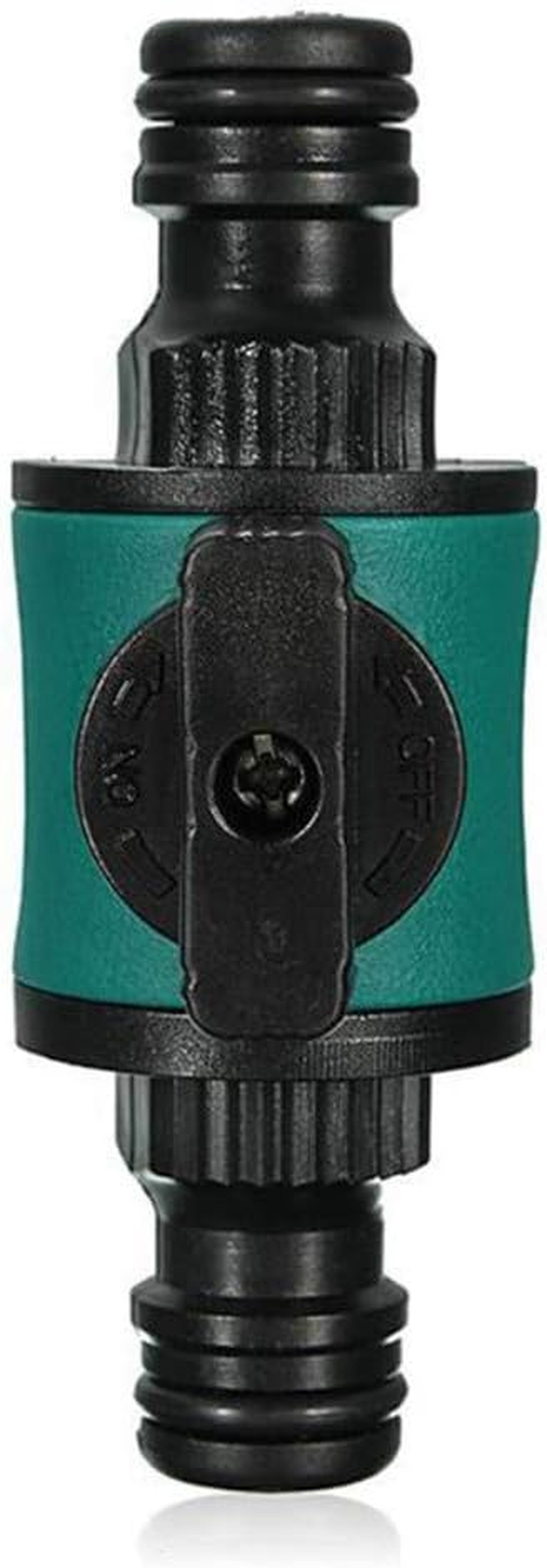 TF Quick-Release In-Line Shut-Off Valve for Garden Hose Pipe Shut-Off Garden Hose Water Pipe ABS Green Nonslip Valve image number 3