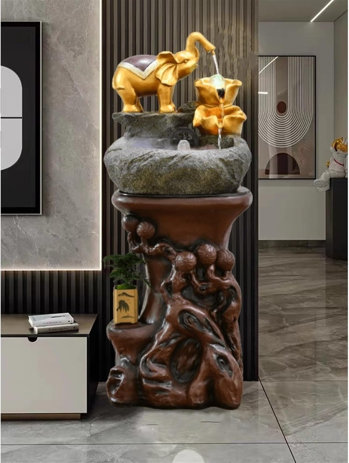 Outdoor Fountain Chinese Water Fountain Decoration, Living Room Courtyard Floor Circulating image number 2