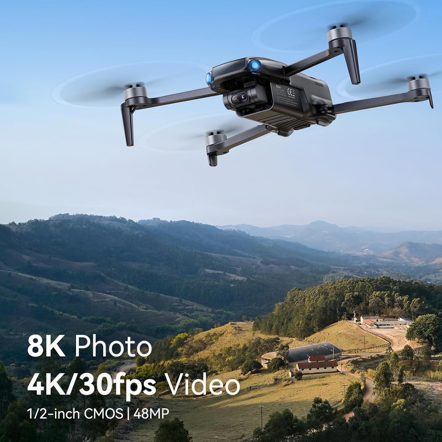 Ruko U11MINI 4K, Drones with Camera for Adults 4K Video 8K Photo, under 249G, 3-Axis Gimbal EIS, 20000Ft FPV Transmission, AI Takeoff/Landing, Auto Return, GPS with Beeper, Beginner (96-Min Flight) image number 5
