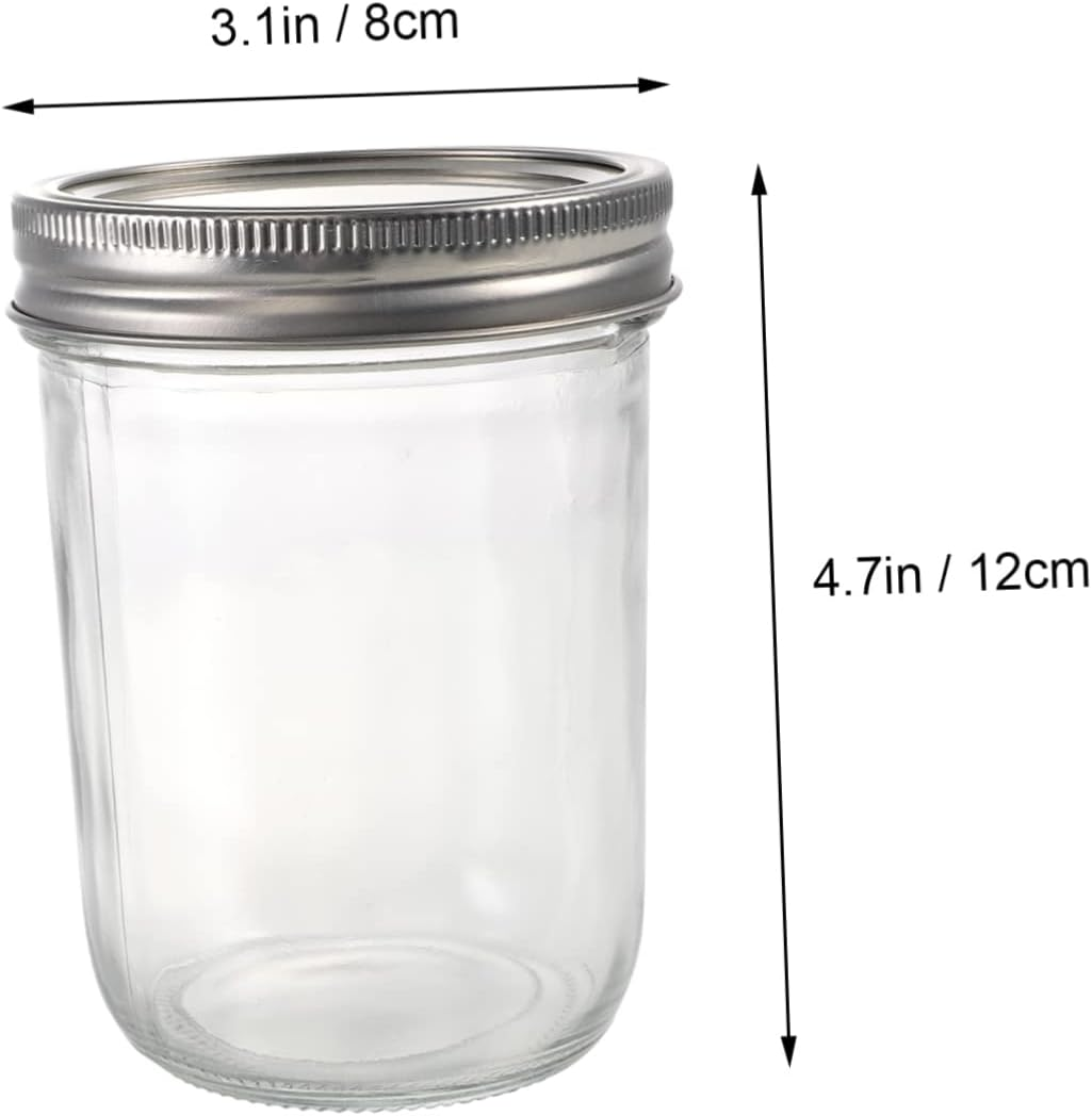 KOMBIUDA 3Pcs Cheese Bottle Storage Jar Glass Beverage Bottle Drinks Storage Cup for Kitchen Home Tea image number 2