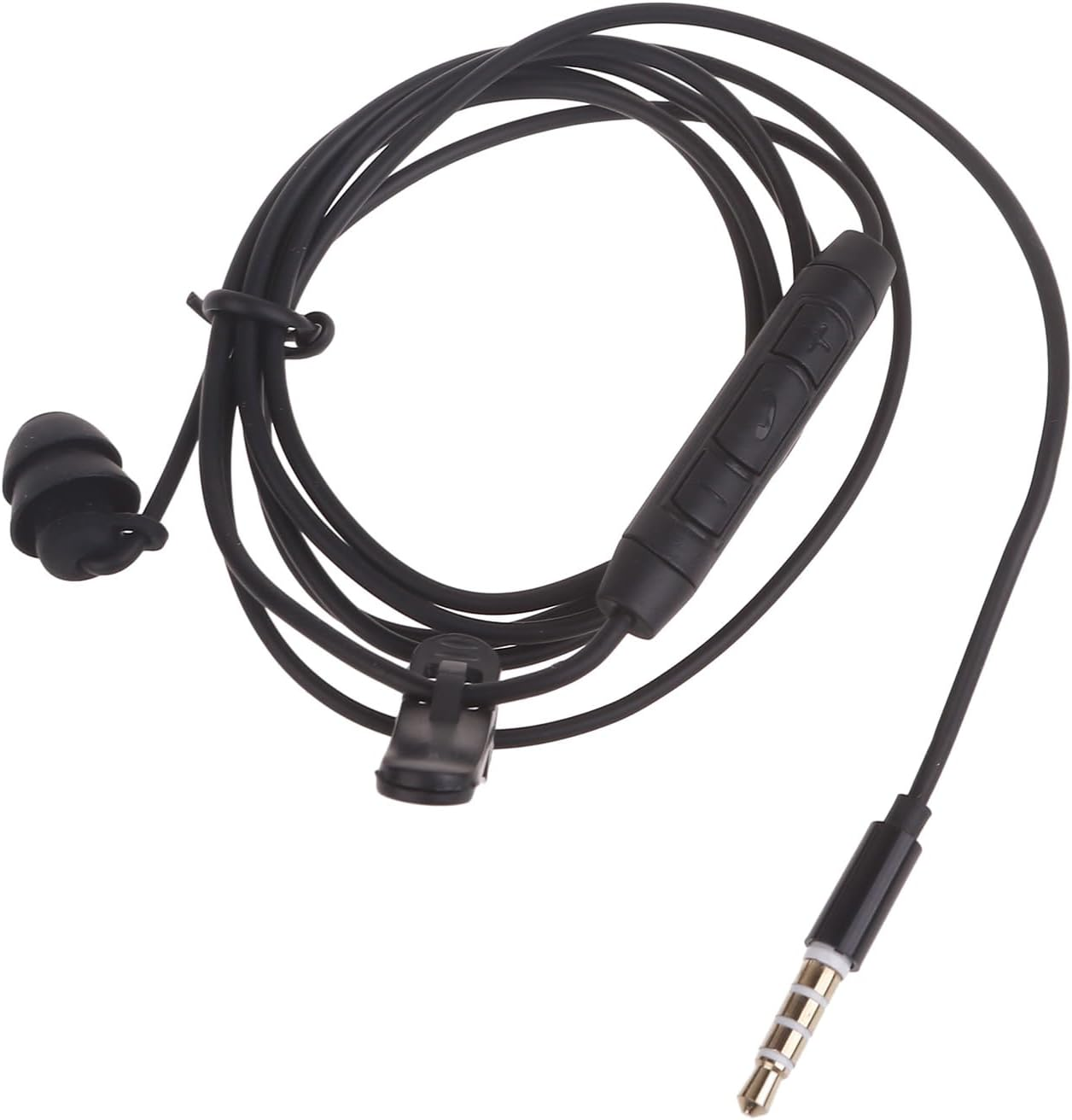 Single Side Earphones with Mic Ears to Mono Loved Side Headphones 3.5Mm Jack Metal Noise Isolating Earphones image number 5