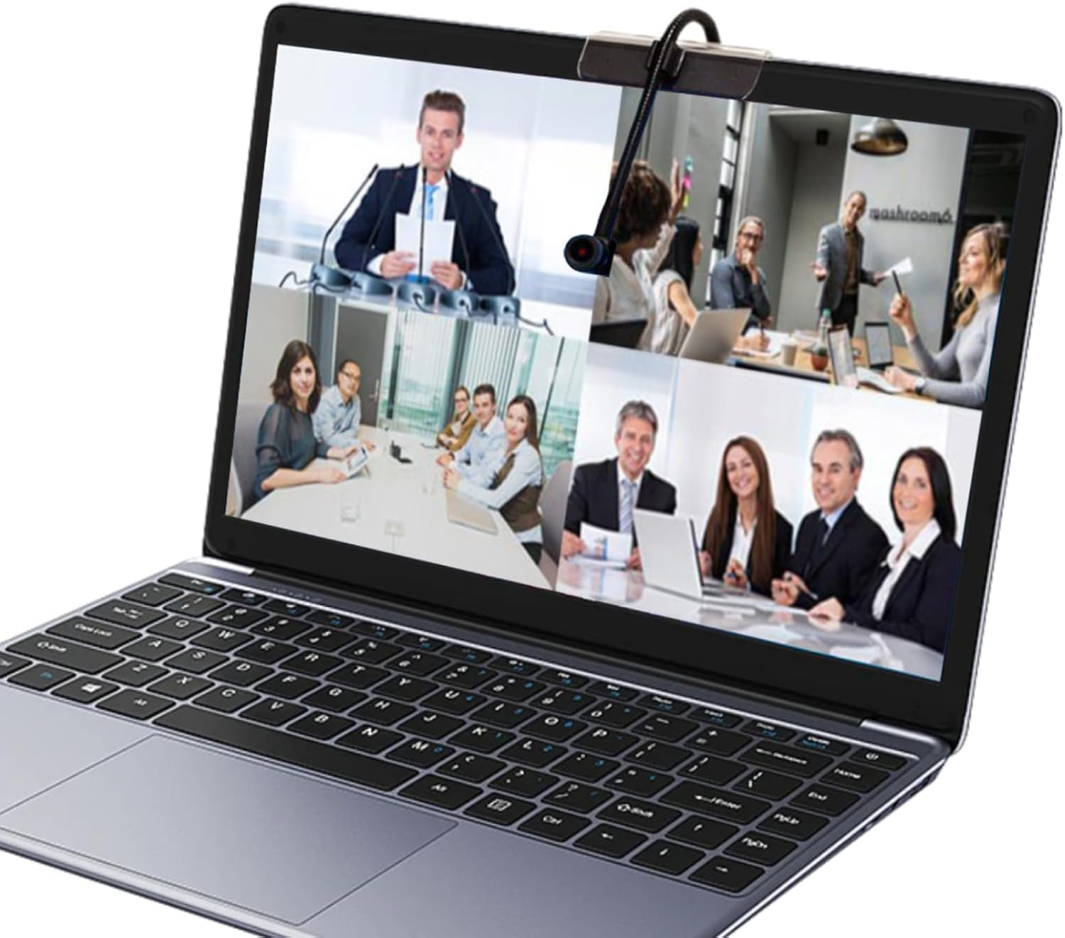 USB Center Screen Webcam, 1080P 2MP Fixed Focus Middle Screen Camera, Built-In Microphone, 120&deg; Wide Viewing Angle, Plug Play Laptop Camera for Win 2000, for Win XP, for Win 7/8 32 Bit for Android TV image number 4