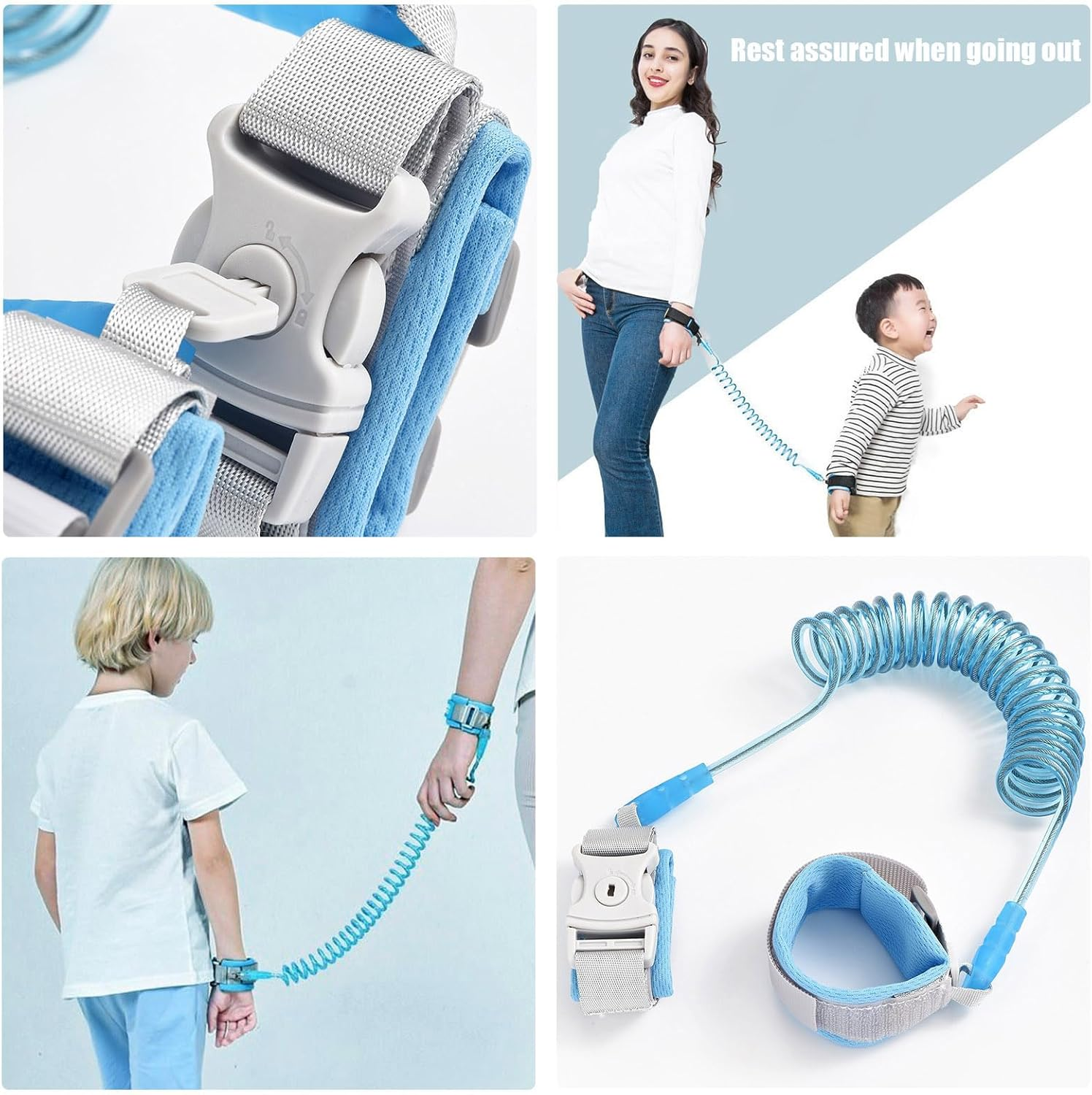 Children'S Lead, Safety Lead, Running Harness, Wrist Child Safety Harness, Toddler Lead, Anti-Lost, Anti-Lost, Belt for Toddlers, Blue image number 4