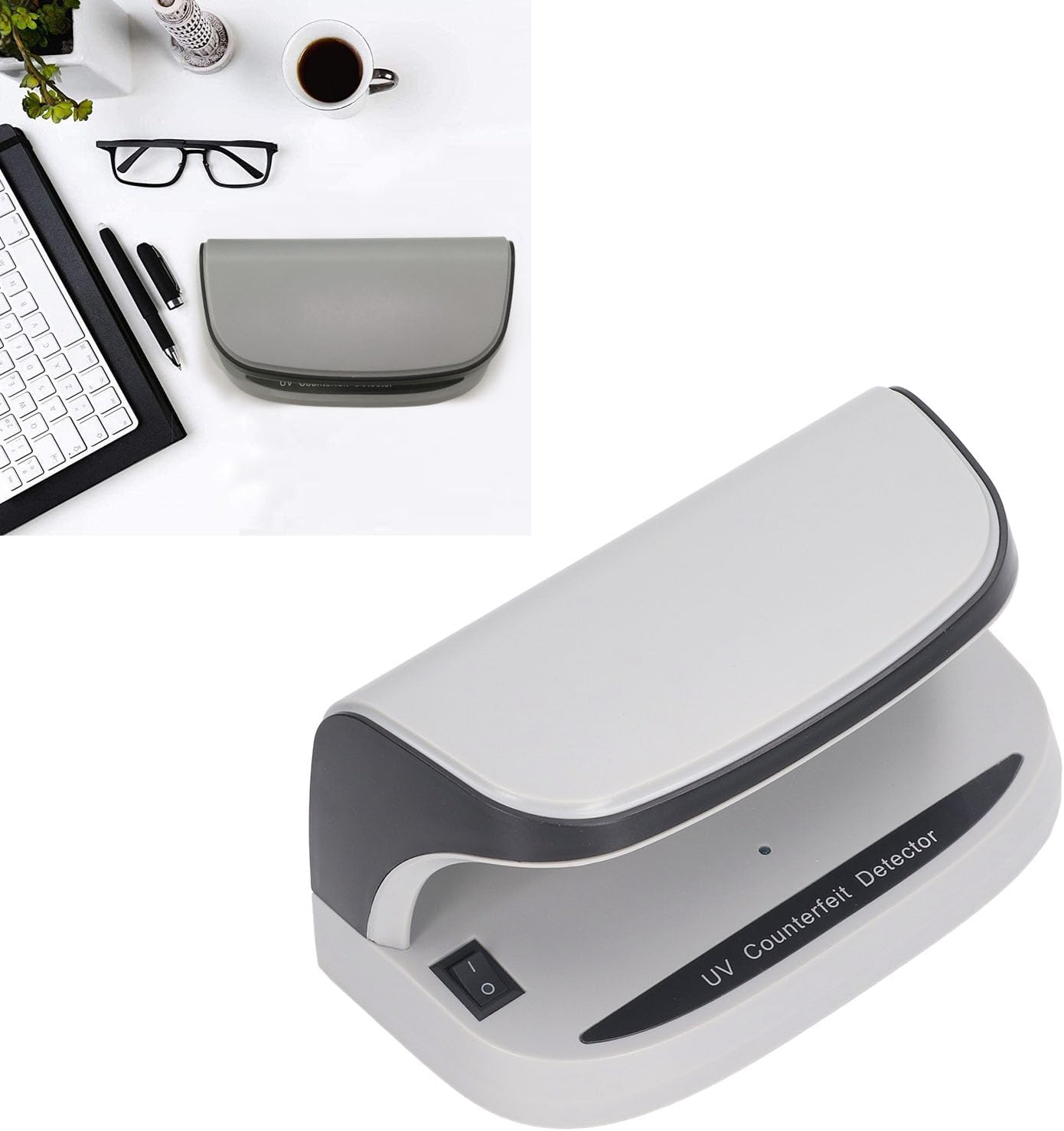 UV Counterfeit Bill Detector,Uv Counterfeit Bill Money Detector, Automatic on off Currency Detector for Check Passport Credit Card, 365Nm Ultraviolet Light