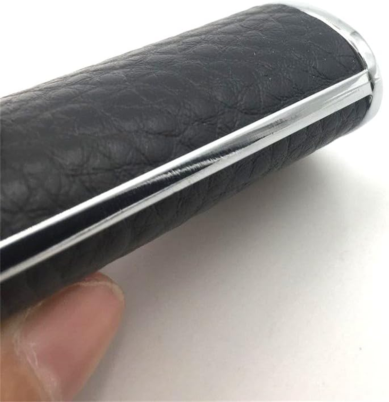 Metal Black Leather Lighter Case Cover Hold - Brown image number 6