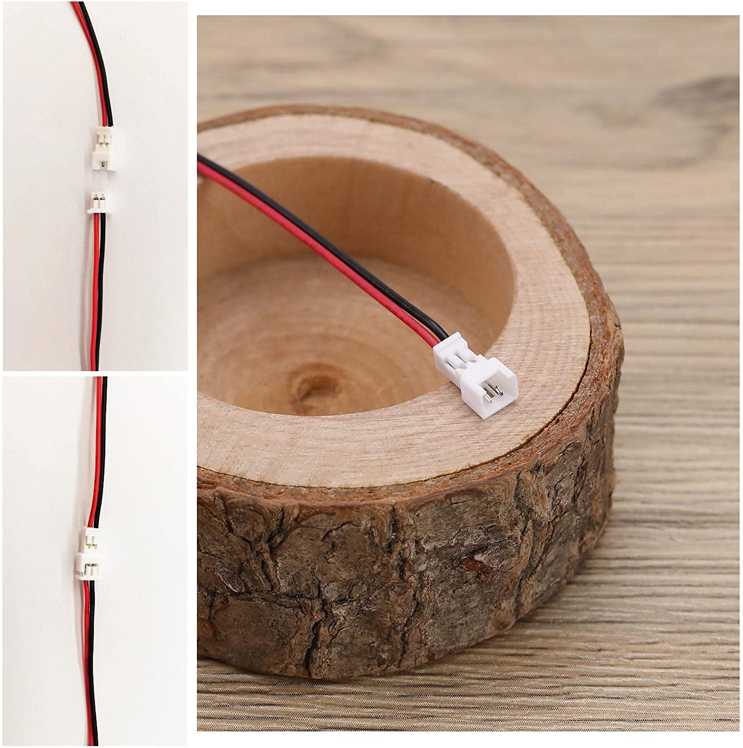 Emsea 20 Pairs JST Connector Cable 2 Pin 1.25Mm Pitch Male Female Plug Adapter Lead Extension Cable with 10Cm Wire for Mini RC Helicopter LED Strips image number 2