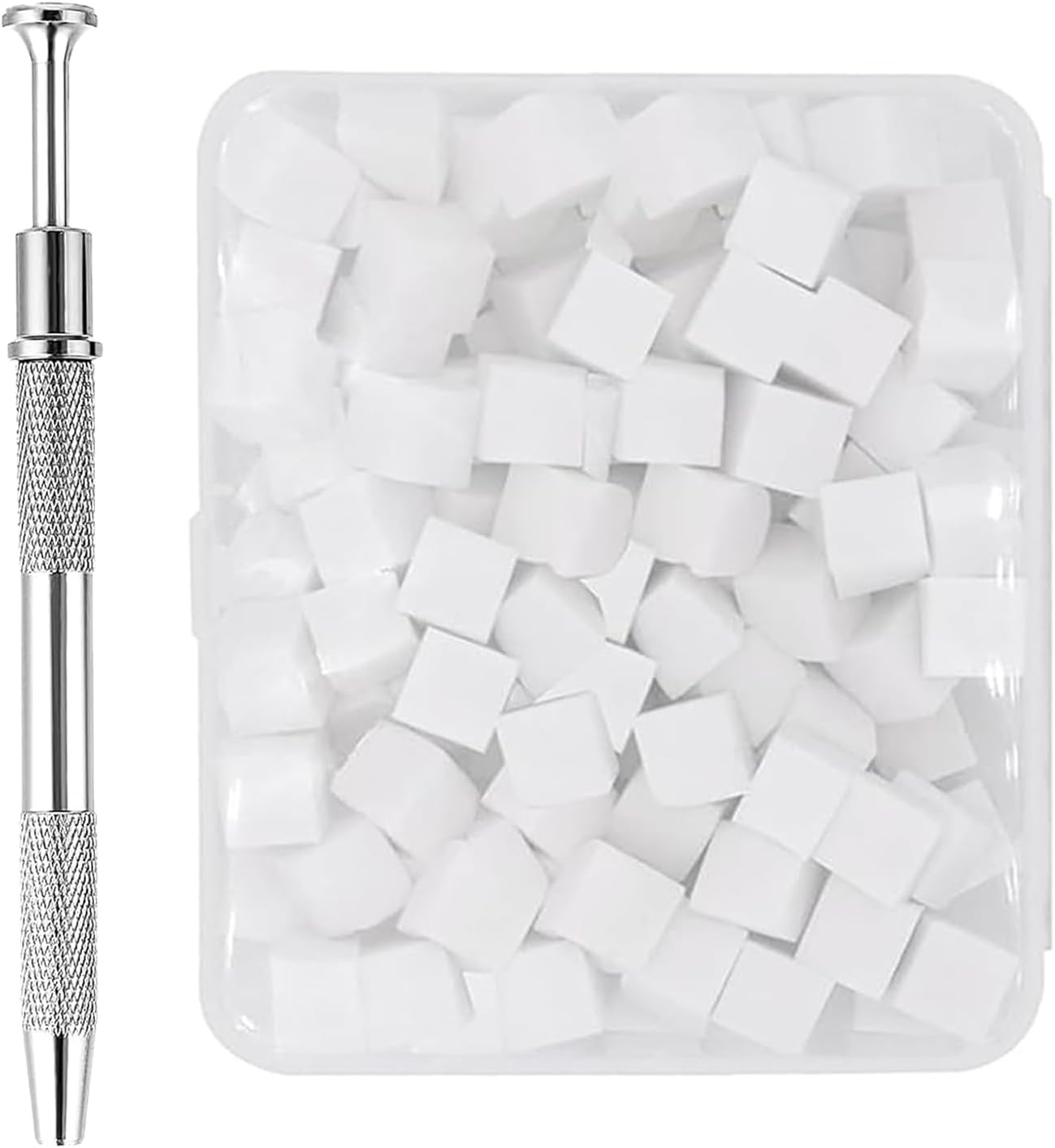 Gupcaqosjw Nail Sponges - 200-Pieces Nail Painting Sponges with Grabbing Pen - Professional Beauty Salon Manicure Tool for Family Friends Girls Mom Women image number 3