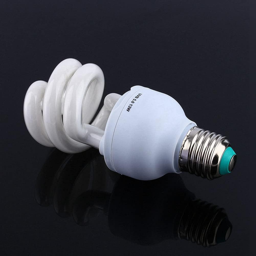 13W UVB 5.0 E27 Base Energy Saving Tortoise Snake Reptile Light Bulb UV Lamp for Reptile Terrariums image number 3