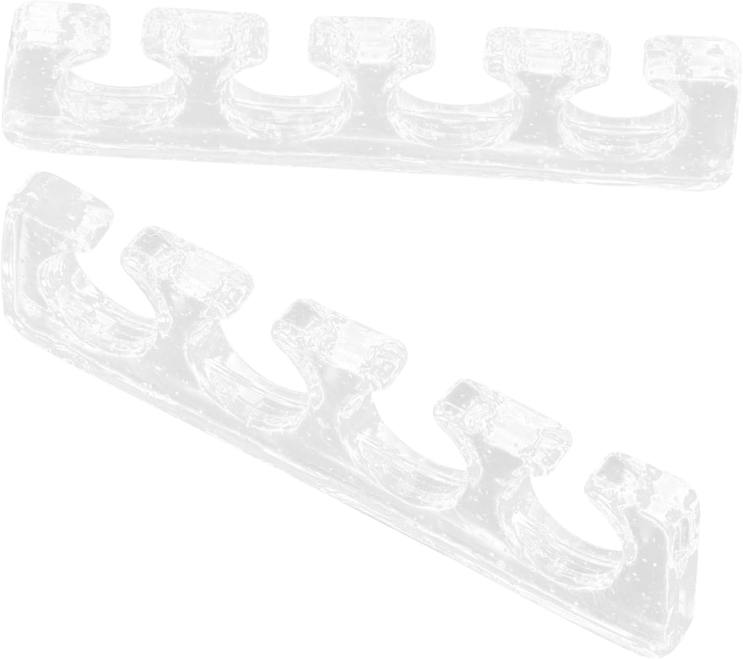 HONITANO 2Pcs Silicone Toe Separators Women Pedicure Toe Dividers Nail Art Spacers for Foot Care and Manicure image number 4