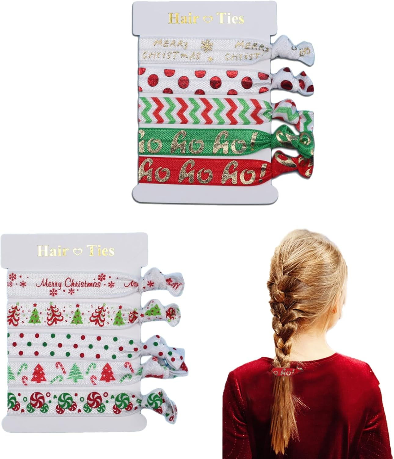 Halloween Skull Hair Ties for Thin Thick Hair,4Pcs Metal Skull Black Hair Elastics Scrunchies No Damage Hair Ropes Ponytail Holders Gothic Halloween Hair Accessories for Womens Girls Cosplay Costume