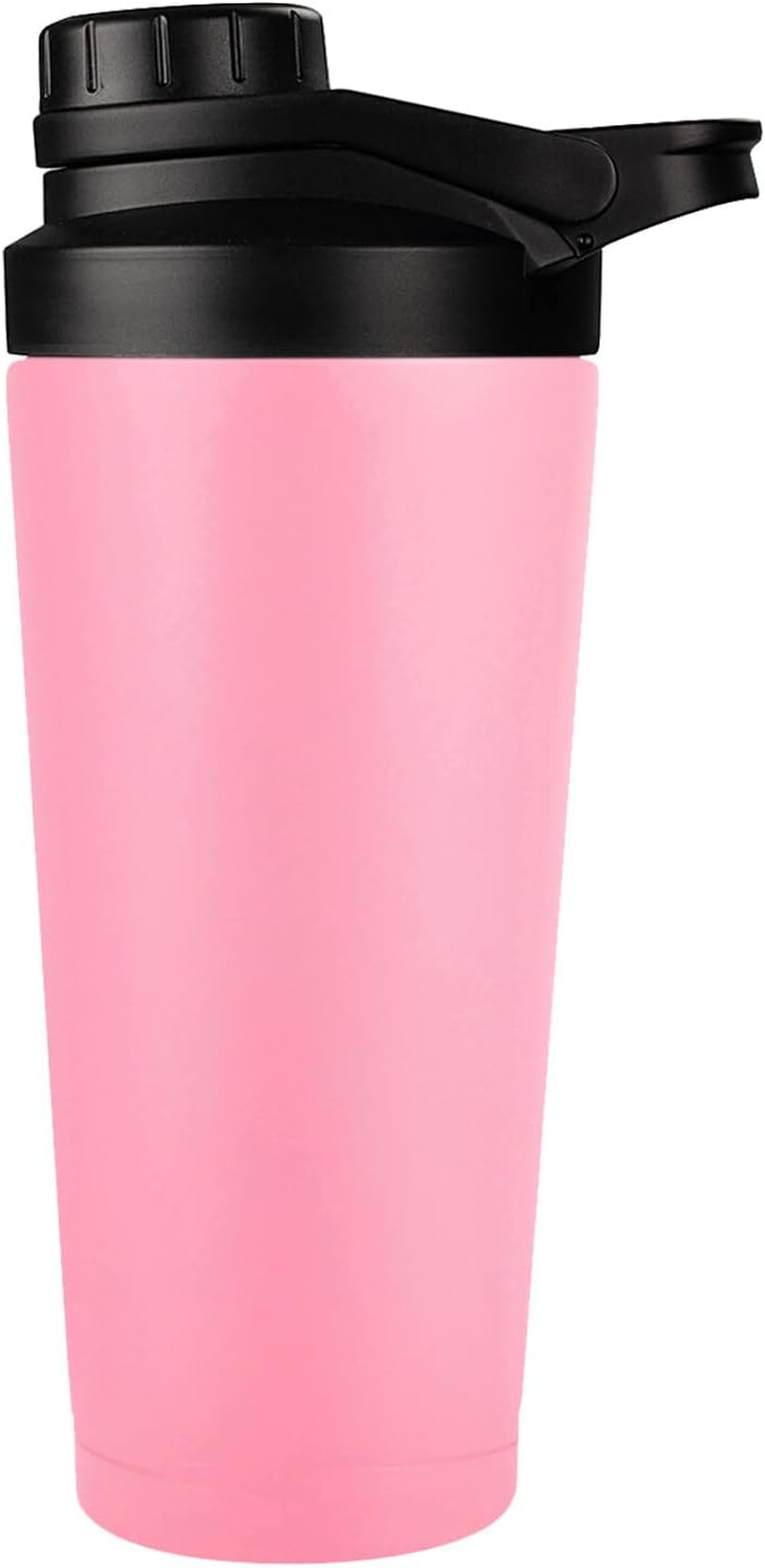 Protein Shaker Bottle 750Ml, Stainless Steel Insulated Protein Shaker and Water Bottle,With Noise Free,Bpa Free,Shaker for Protein Shakes, with Mixed Mesh,For Protein Shakes Gym Shaker