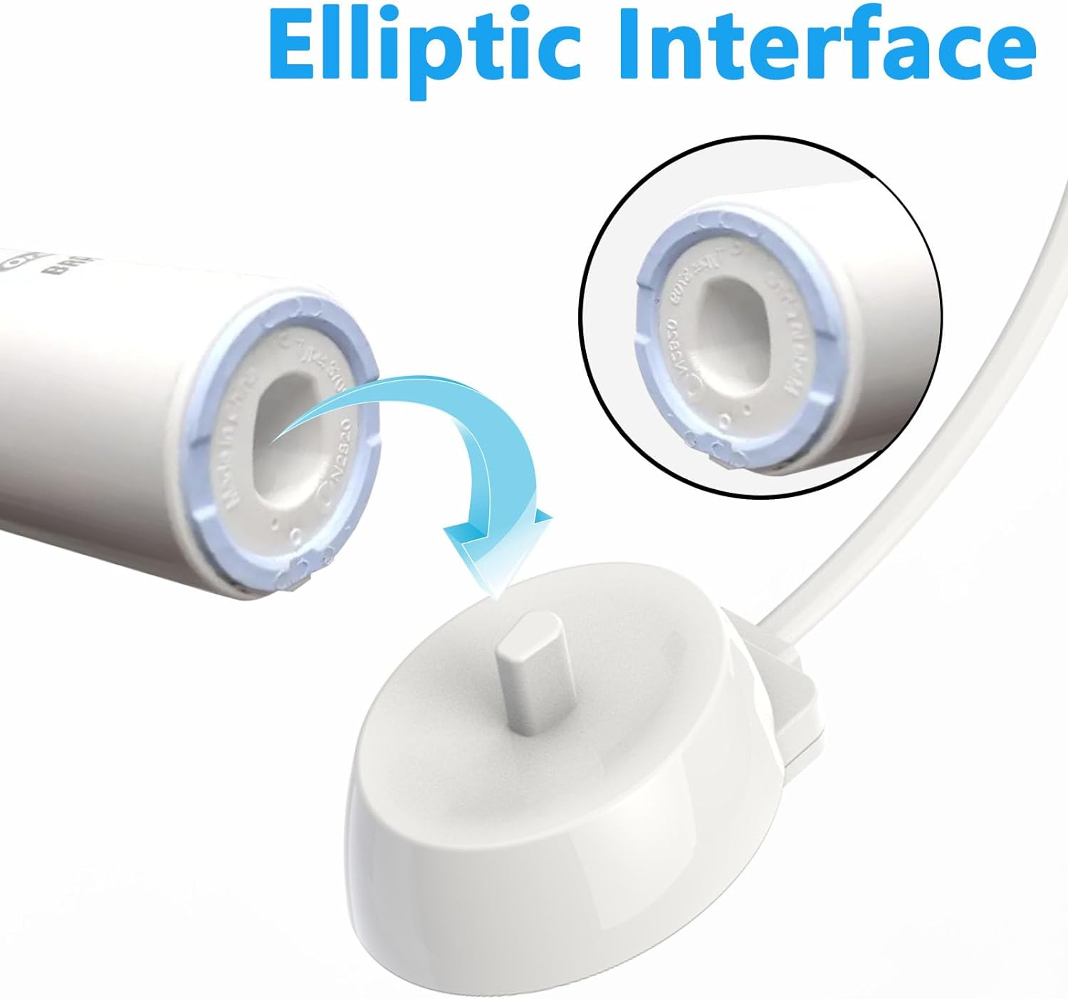 Electric Toothbrush Charger Compatible with Oral B, Braun Type 3757 Chargers Compatible with Oral B Pro 2500N,Io 4N/ 5N/ Io 6, Pro 600,Pro Series, Kids/Genius/Smart Series Charging Base Plug C0078