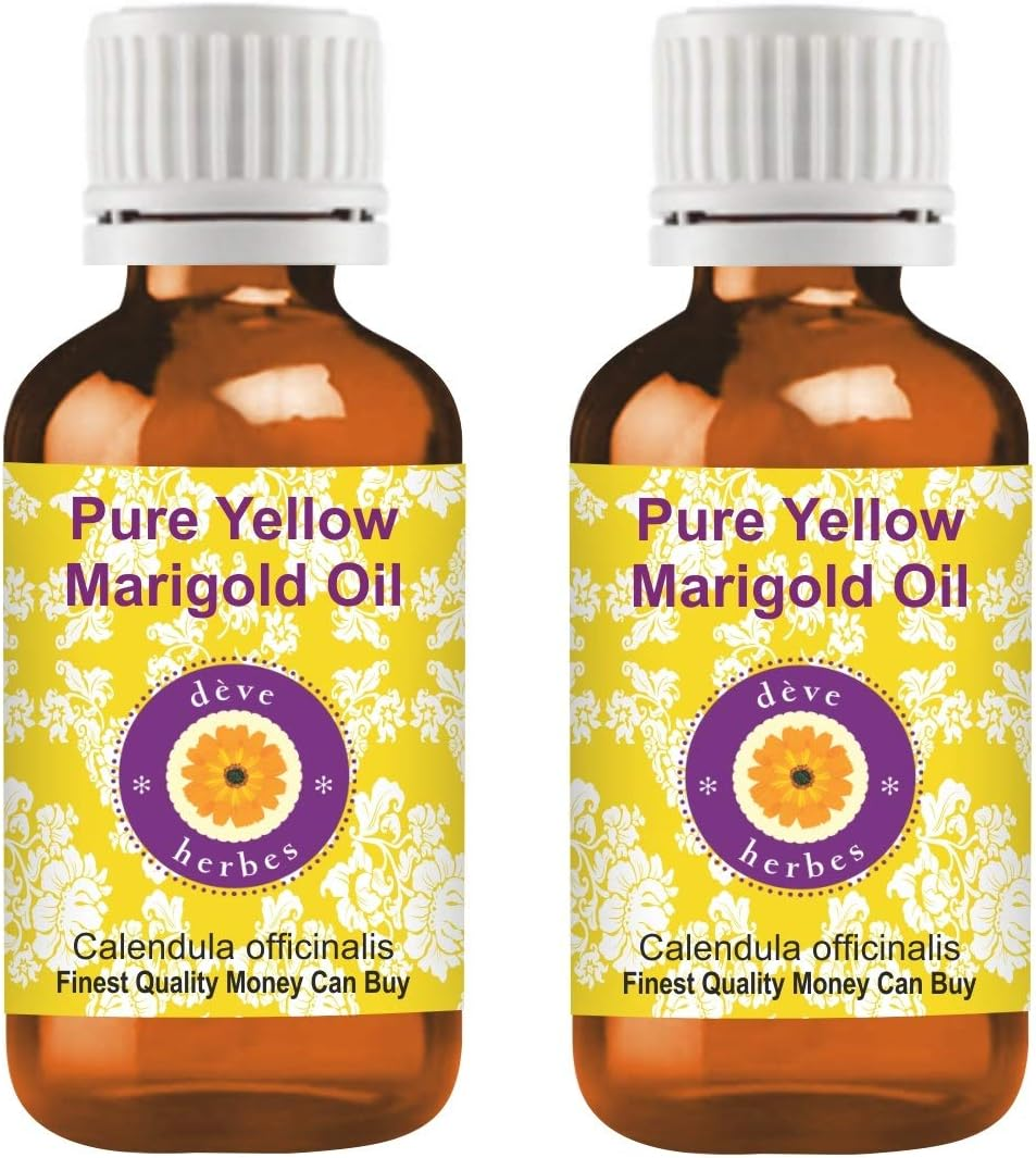 Deve Herbes Pure Yellow Marigold Oil (Calendula Officinalis) (Pack of Two) 100Ml X 2 (6.76 Oz) image number 3
