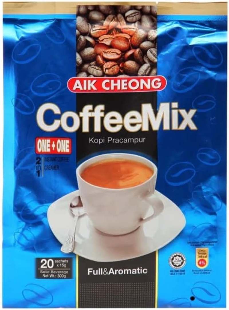Aik Cheong 2 in 1 Coffee Mix | Instant Coffee with Non-Dairy Creamer | Smooth and Aromatic Coffee Beverage | Convenient 20 G Sachets for Quick Preparation | 12 Pack (300 G Total) image number 2