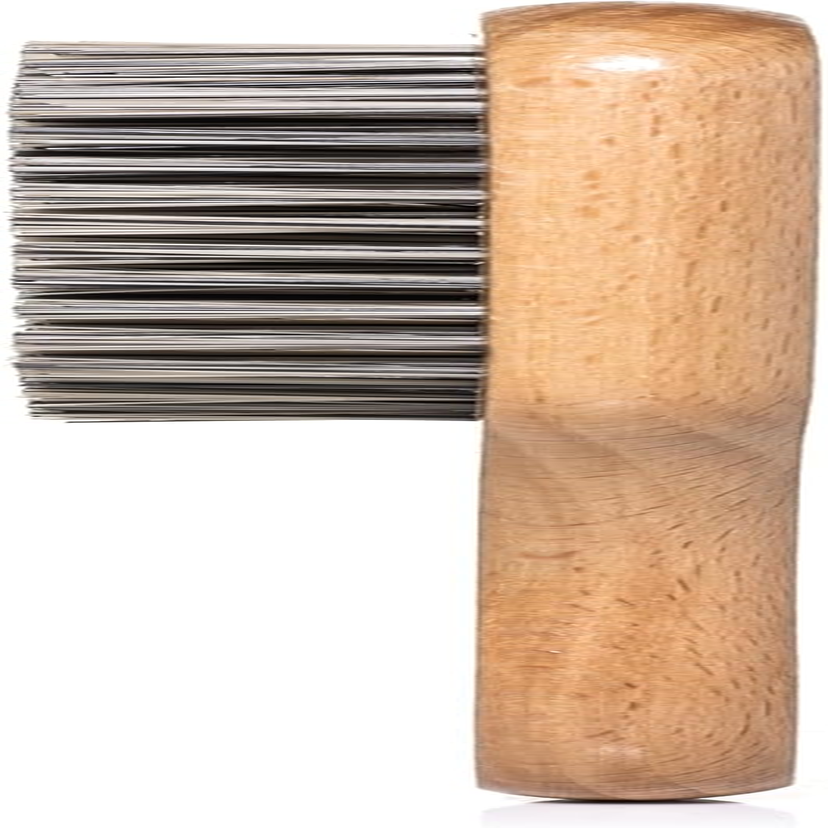 Grannaturals Hard Bristle Slick Back Hair Brush for Men & Women with Thick Curly Hair - Stiff Reinforced Nylon Small Hairbrush for Smoothing, Waves, Beard, Fades, Locs, Dreads image number 3