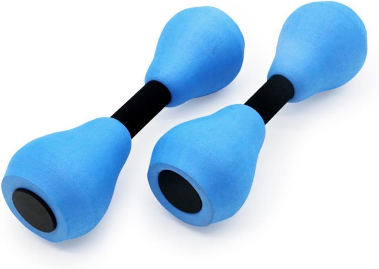 Aquatic Exercise Dumbbells 2Pcs - Portable, Lightweight Weight Approx. 68G, Heat Resistance EVA Foam Water Dumbbells for Strength Training, Water Aerobics, Sports, Swimming Pool Exercise Fitness image number 2