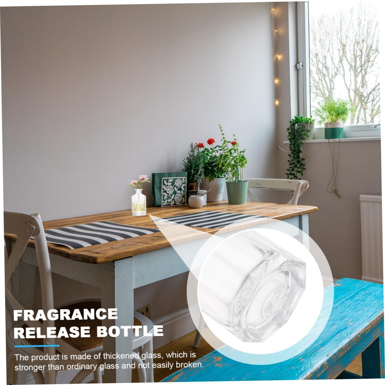 2Pcs Aromatherapy Essential Oil Bottles Perfume Dispenser for Home Fragrance Elegant Glass Home Decor image number 1