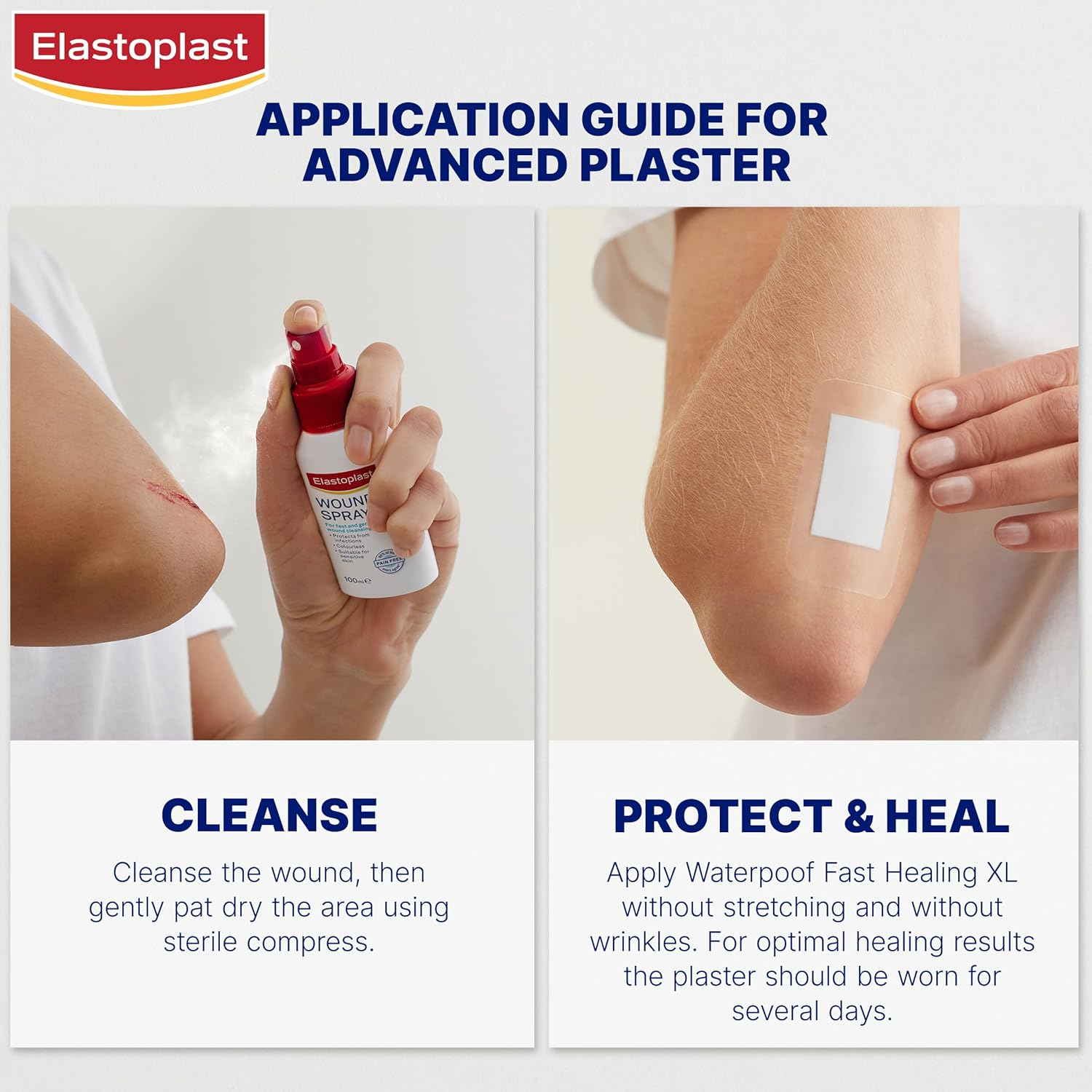 Elastoplast Waterproof XL Fast Healing Plasters, 6.5Cm X 4.3Cm - 8 Pack image number 3