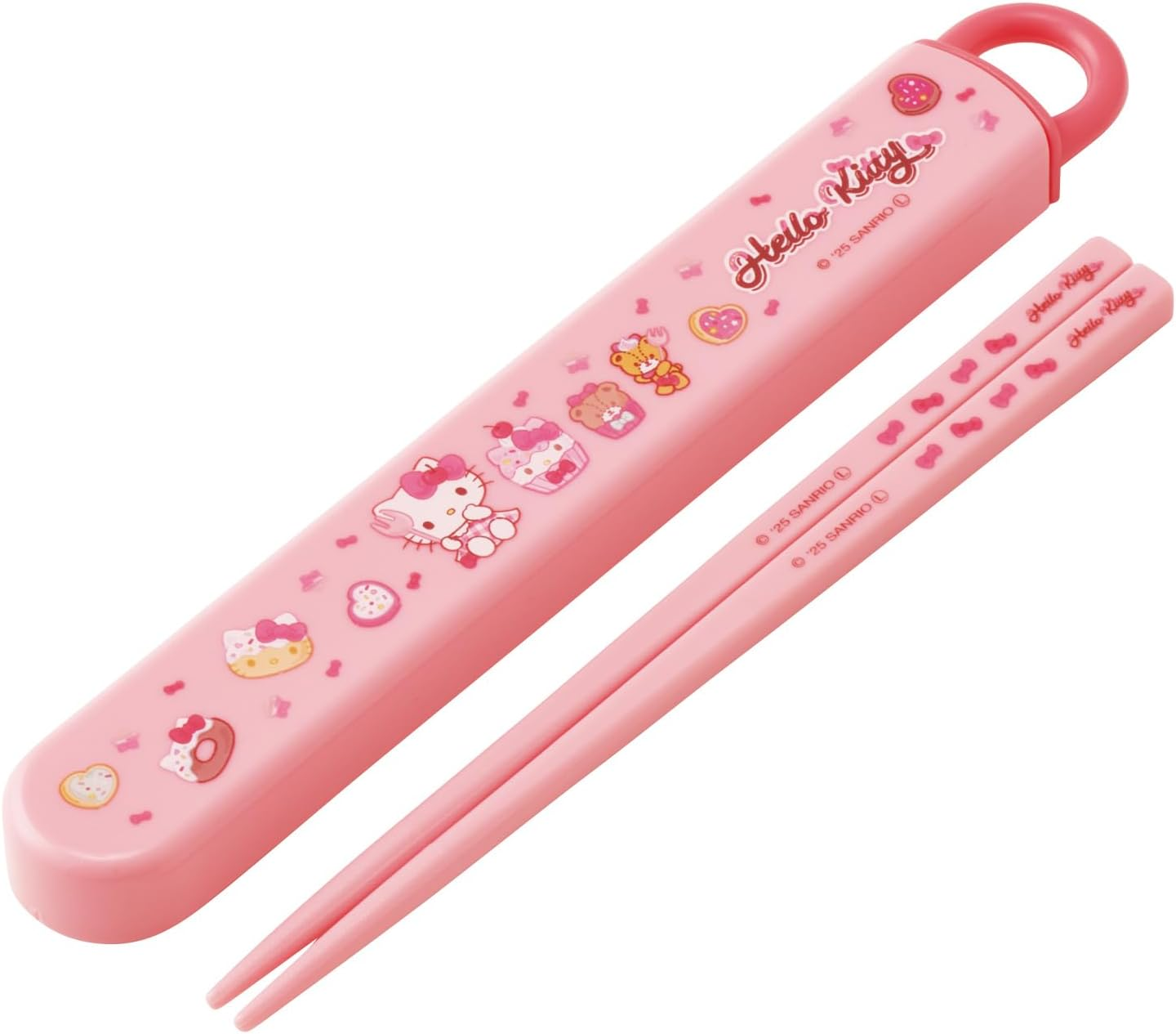 Skater TACC2-A Children'S Trio Set Chopsticks, Spoon, Fork, 6.5 Inches (16.5 Cm), Sanrio Kurumi Fancy Snacks Weets, Girls