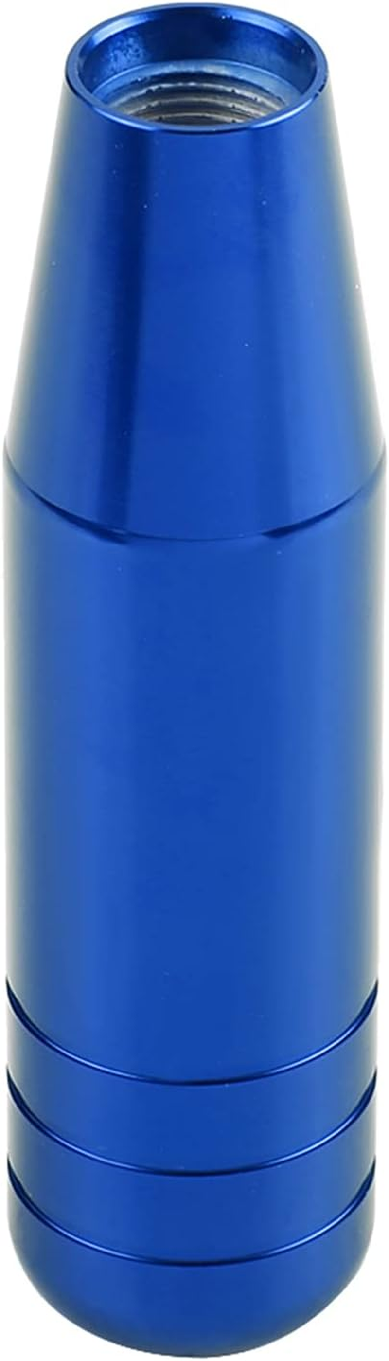 Akozon Universal Blue Aluminum Alloy Manual Car Gear Shift Knob Handle Shifter Lever 13Cm (Black)