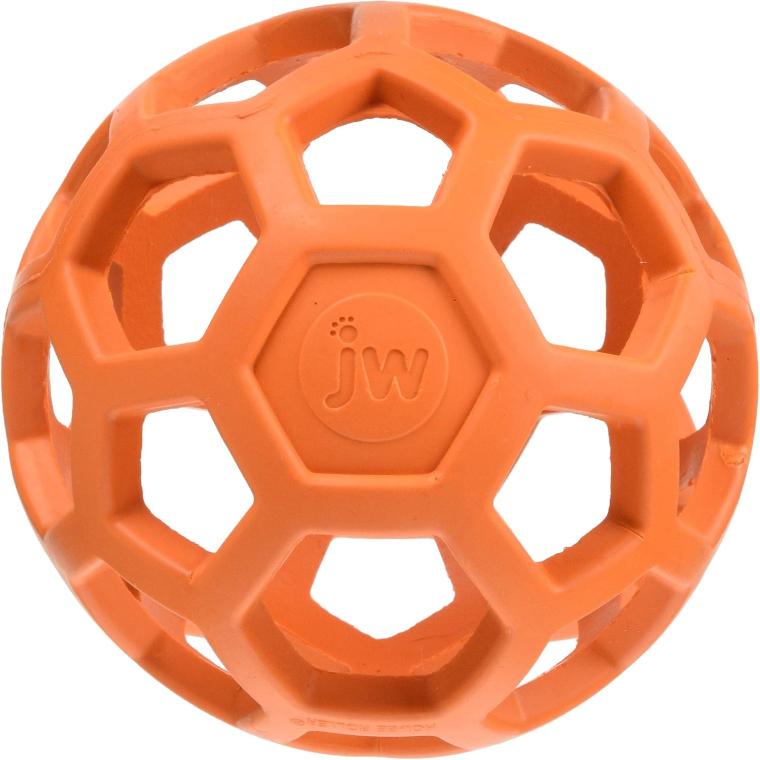 JW Pet Dog Toy Medium Size Holy Roller Ball Small Orange