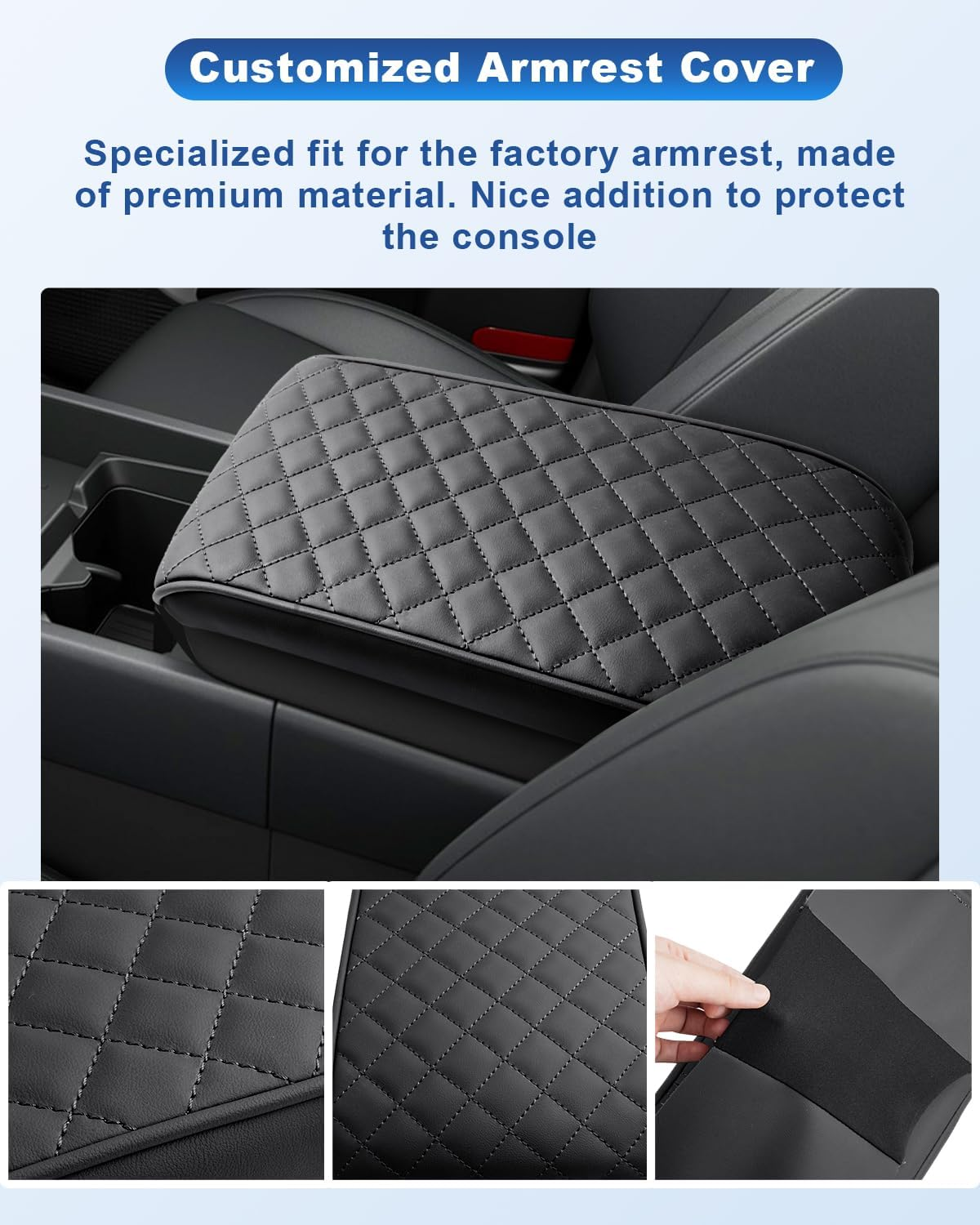 CDEFG Compatible with 2024 2025 Hyundai Santa Fe Center Console Cover Compatible with 2024 Hyundai Santa Fe MX5 Accessories Armrest Cover 2025 Santa Fe Middle Console Pad Santa Fe 2024 Seat Box Cover