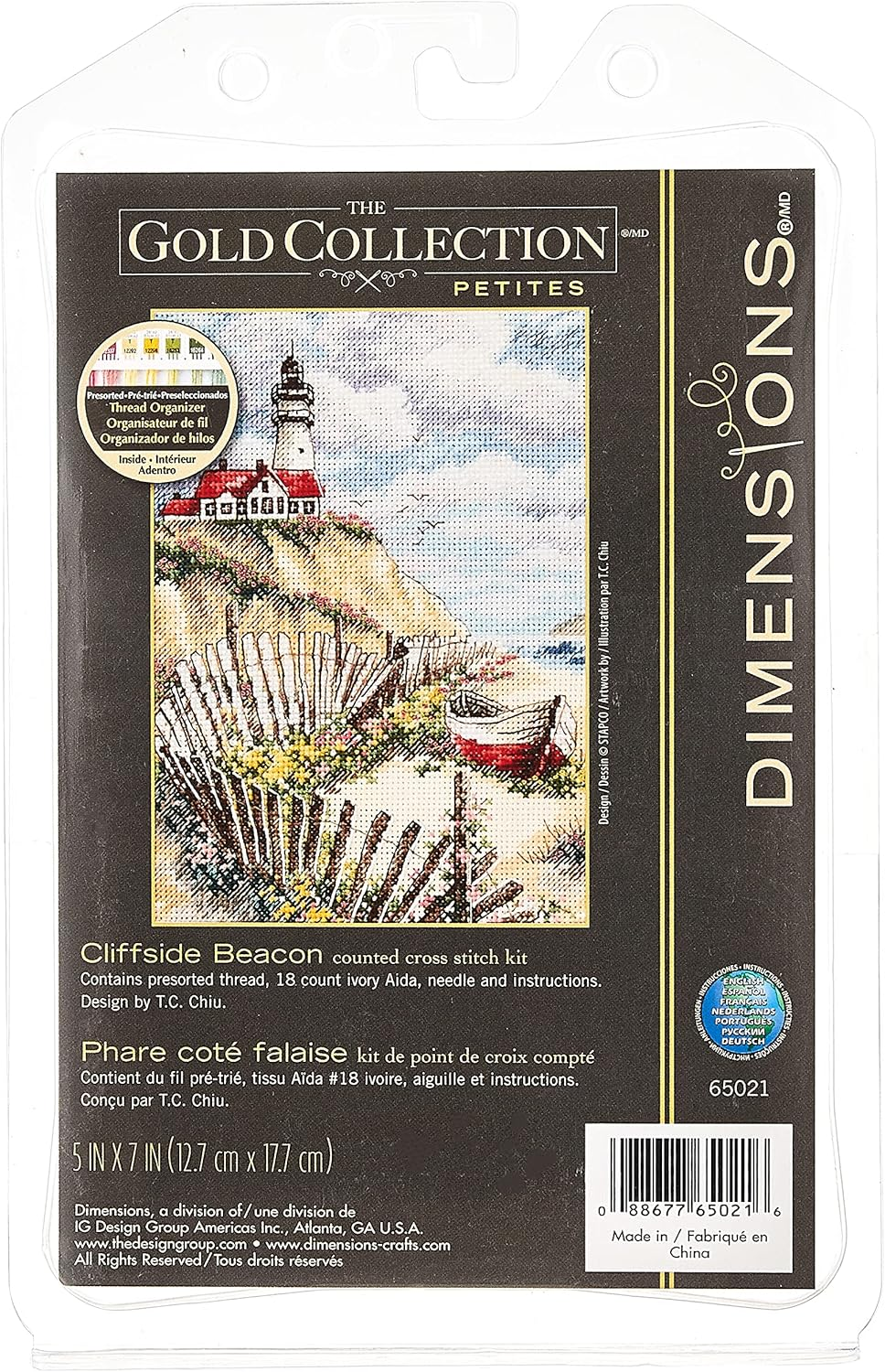 Dimensions Beacon at Rocky Point Counted Cross Stitch Kit image number 1
