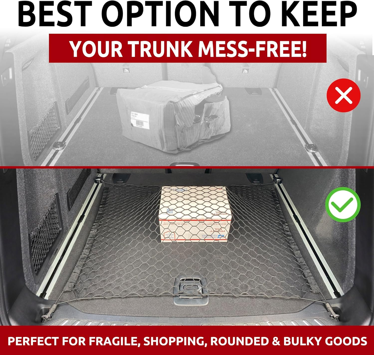 Trunk Floor Style Cargo Net for BMW X3 2017-2023 image number 6