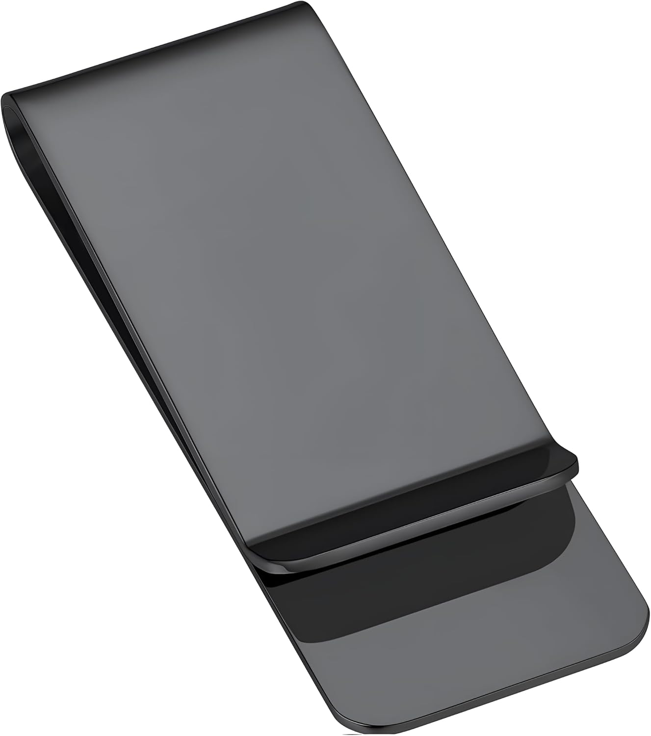 2PCS Stainless Steel Money Clip Silver Slim Cash Clip for Men, Credit Card Holder Metal Money Clips Minimalist Pocket Cash Wallet image number 1