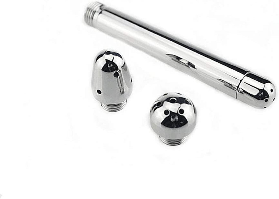 GRSPEHS Bathroom Handheld 3 Heads Aluminum Enema Shower Colonic Douche System Cleaner image number 5