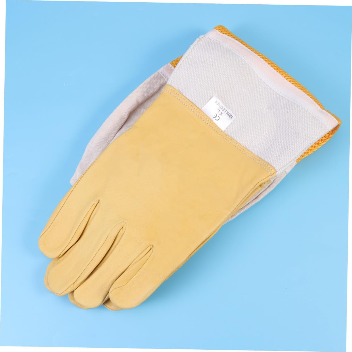 Gatuida Breathable Beekeeping Prevent Gloves XXL Golden Anti-Bee Protective Sleeves Professional Apiculture Equipment for Men and Women with Ventilated Design and Maximum Dexterity image number 4
