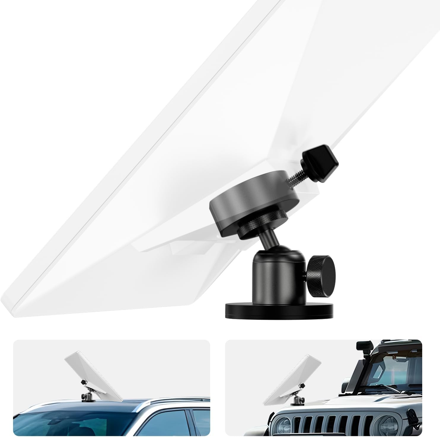 Cloudvalley Adjustable Magnetic Mount for Starlink Mini Accessories, Compatible with OEM Pipe Adapters, Aluminum Alloy Mounts on Car RV Fence Yachts image number 2