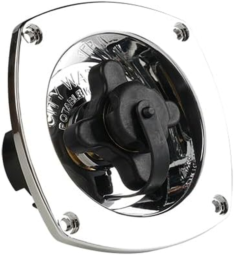 SEAFLO Wall Mount Pressure Regulated Water Inlet (Black)