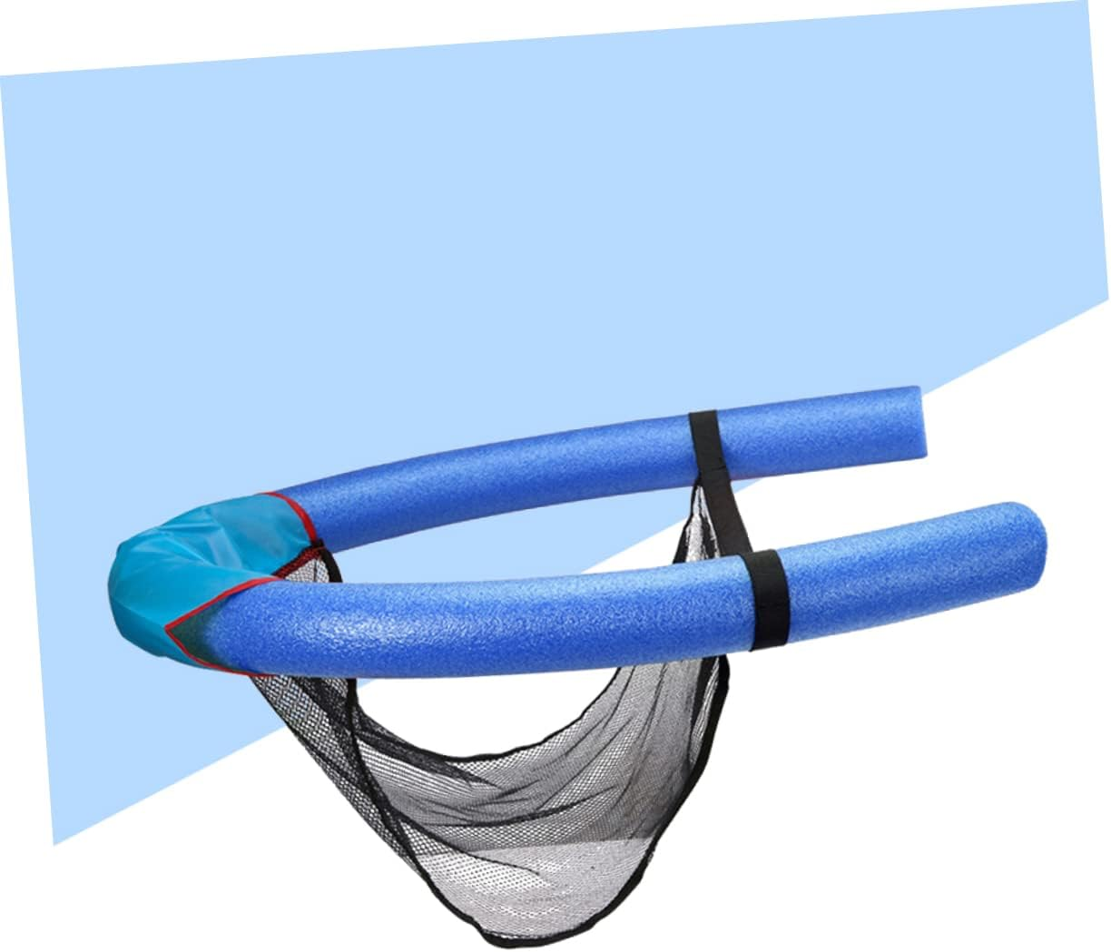 Toyvian Bouncy Mesh Floating Pool Chair - Water Noodle Seat for Child Pool - Inflatable Sponge Stick in Blue image number 6