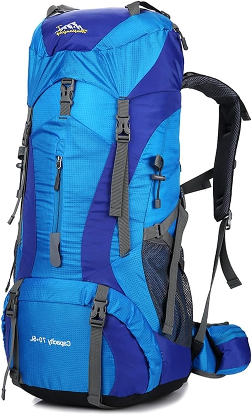 Hxdream Hiking Backpack,Hiking Travel Backpacks,70L Camping Backpack,Travel Backpack with Rain Cover,Suitable for Mountaineering, Camping, Tourism