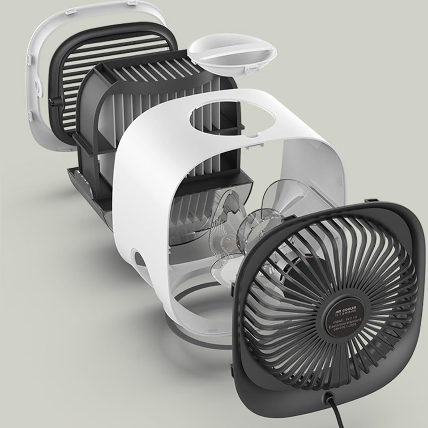 Annuoyi Portable Air Cooler | Multi-Speed Portable Fan | Quiet Cooling Technology | Ideal for Home Office & Travel Use image number 3