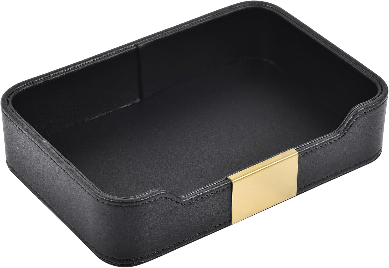 RHCSZ Leather Desktop Storage,Small Catchall Organizer,Luxury Decorative Tray,For Entryway Table to Hold Jewelry,Watch,Keys,Phone,Wallet,Orange, Hardware Tray-01