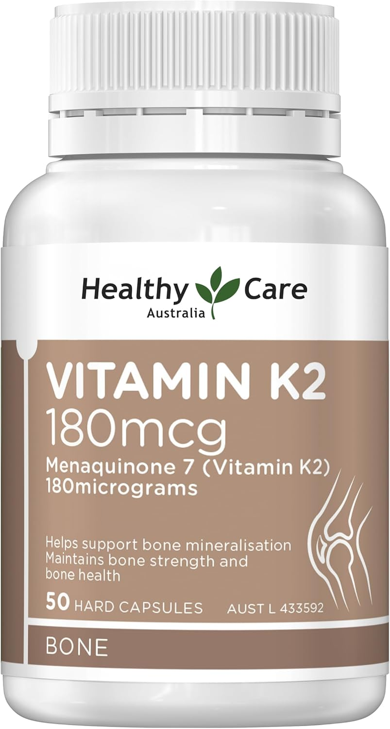 Healthy Care Vitamin K2 180Mcg Capsules, Bone Health Support, 50 Pack image number 2