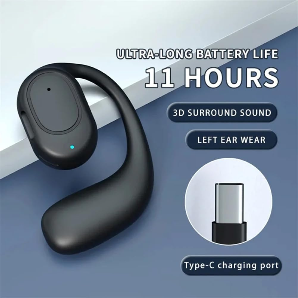 Aswalling Wireless Headphones Bluetooth Headset with Microphone Bone Conduction Handsfree Noise Canceling Earphones image number 1