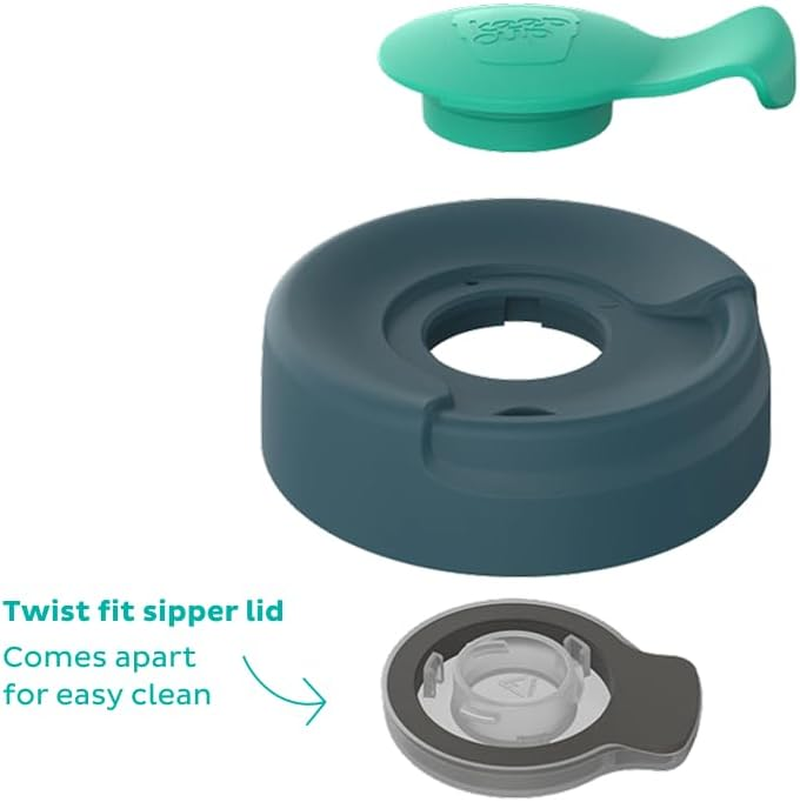 Keepcup Traveller Light, Reusable Coffee Cup Travel Mug - Lightweight Plastic with Leakproof Sipper Lid - 12Oz / 340Ml - Calenture Clear image number 5