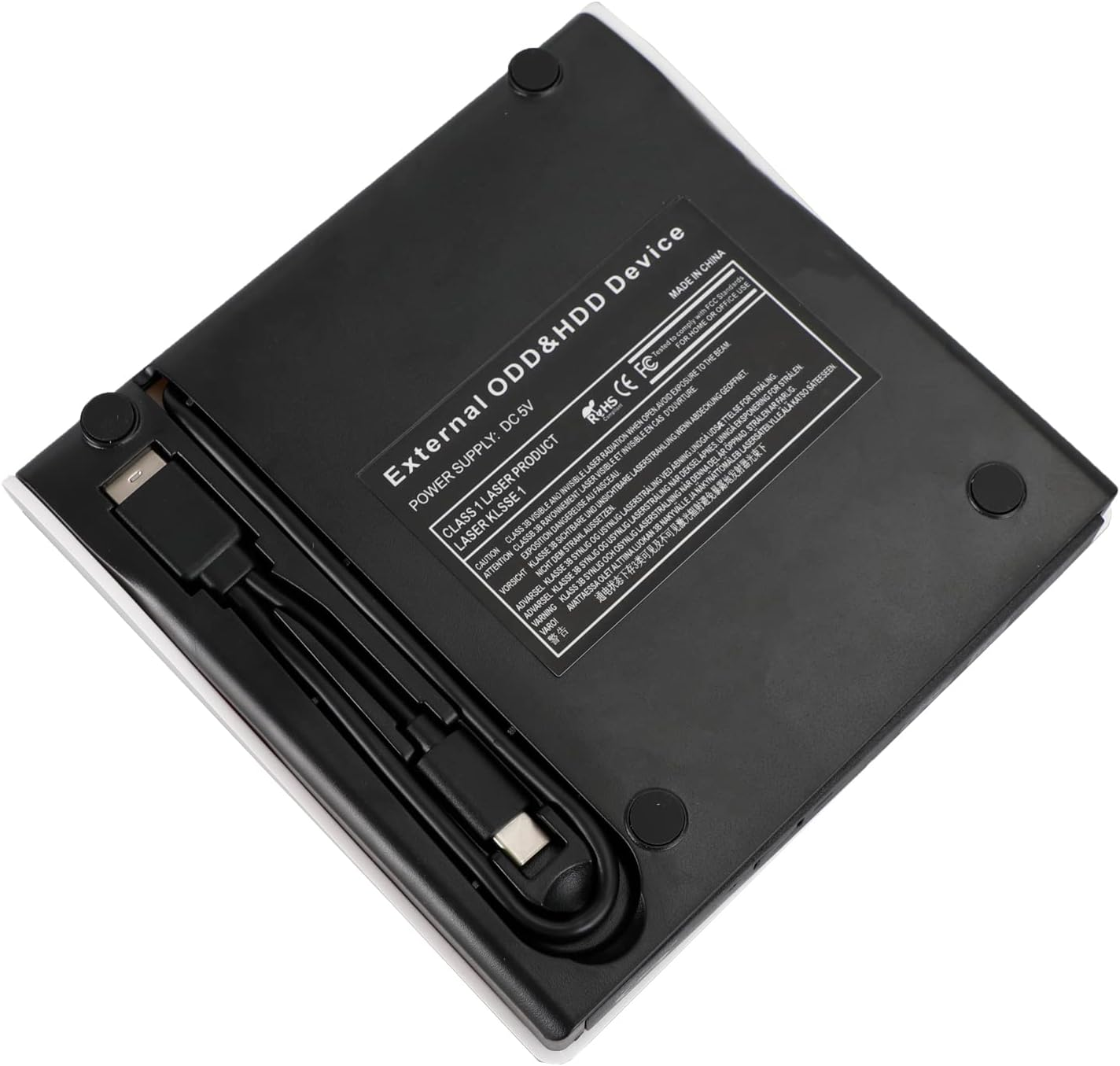 Areyourshop Type-C/Usb 3.0 External BD Burner|External Blu-Ray Drive| 6X Speed CD DVD Drive for Mac/Pc | Plug and Play for Macbook Pro/Air, Desktop Laptop - BD/CD/DVD Burn/Play/Read, Windows & Mac OS image number 3