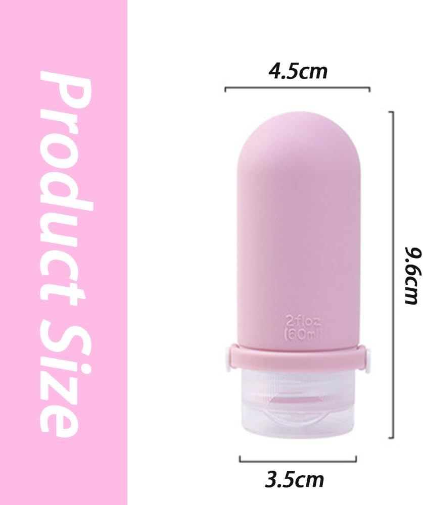 4Pcs Toiletries Liquid Bottle Storage Rack Lotion Travel Shampoo Bottles Body Lotion Conditioner Squeeze Bottles Shampoo Feeding Bottle Set Toiletry Containers for Travel image number 2