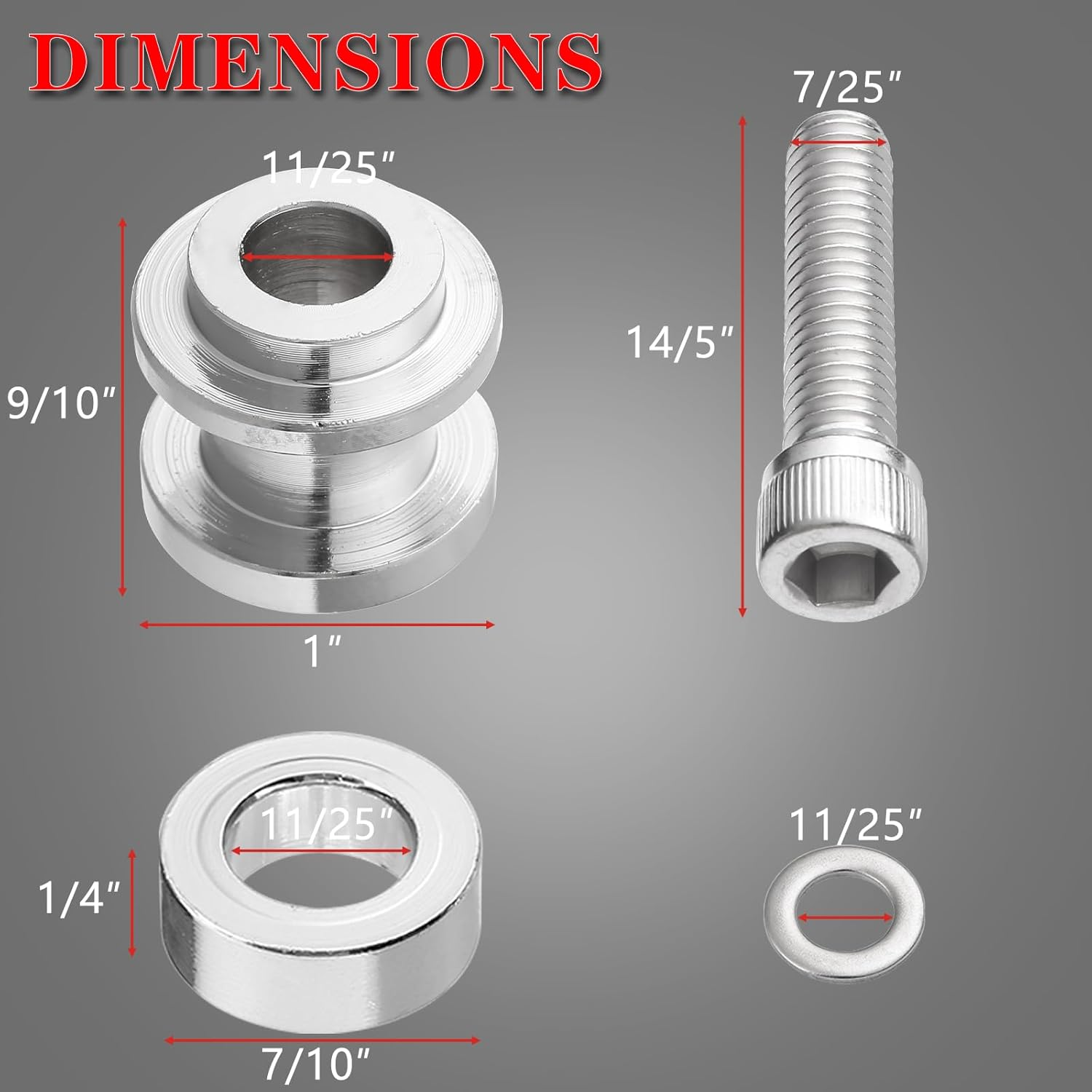 Holdfast Sissy Bar Docking Hardware Kit Compatible with Harley Softail Deluxe Low Rider Fat Boy Street Bob Fat Bob FXFB FLDE FXBR FLHC FLSB FLSL FXBB FXLR 2018-Up（Chrom）