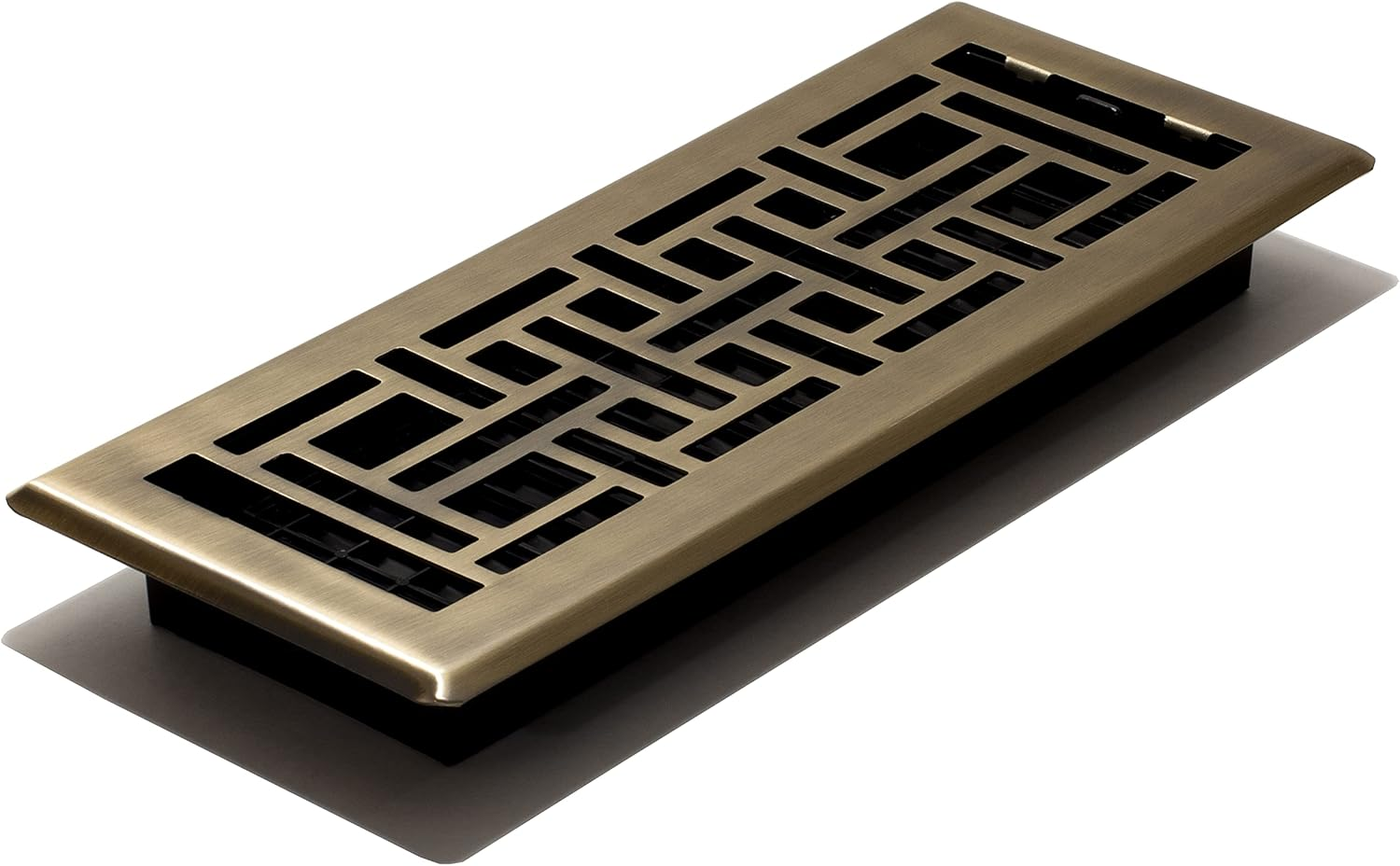 Decor Grates AJH614-NKL Oriental Floor Register, 6-Inch by 14-Inch, Nickel