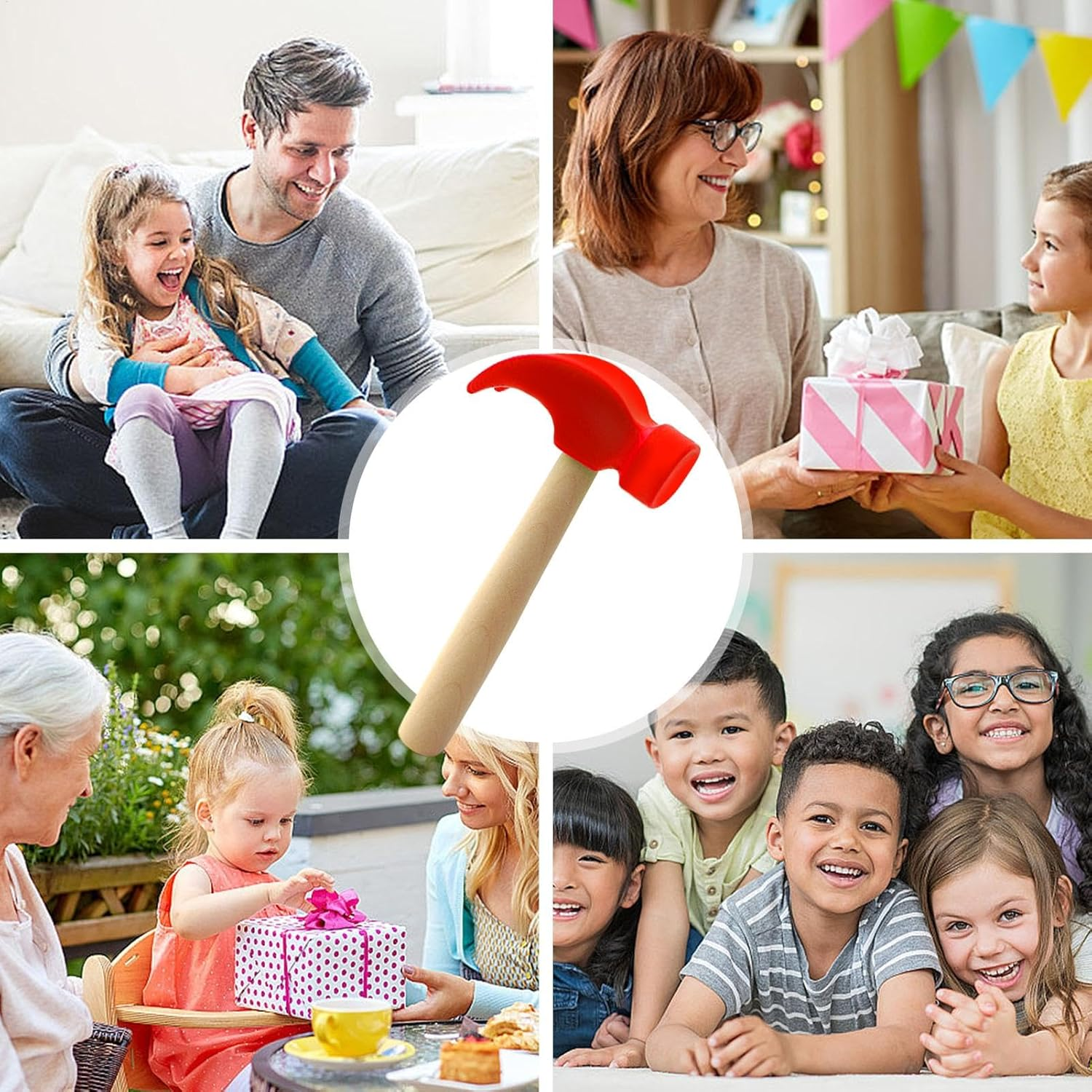 Kids Mallet Toy - Educational Simulation Mallet Toy | Small Mallet Toy, Portable Pretend Hammer for Enhances Hand-Eye Coordination