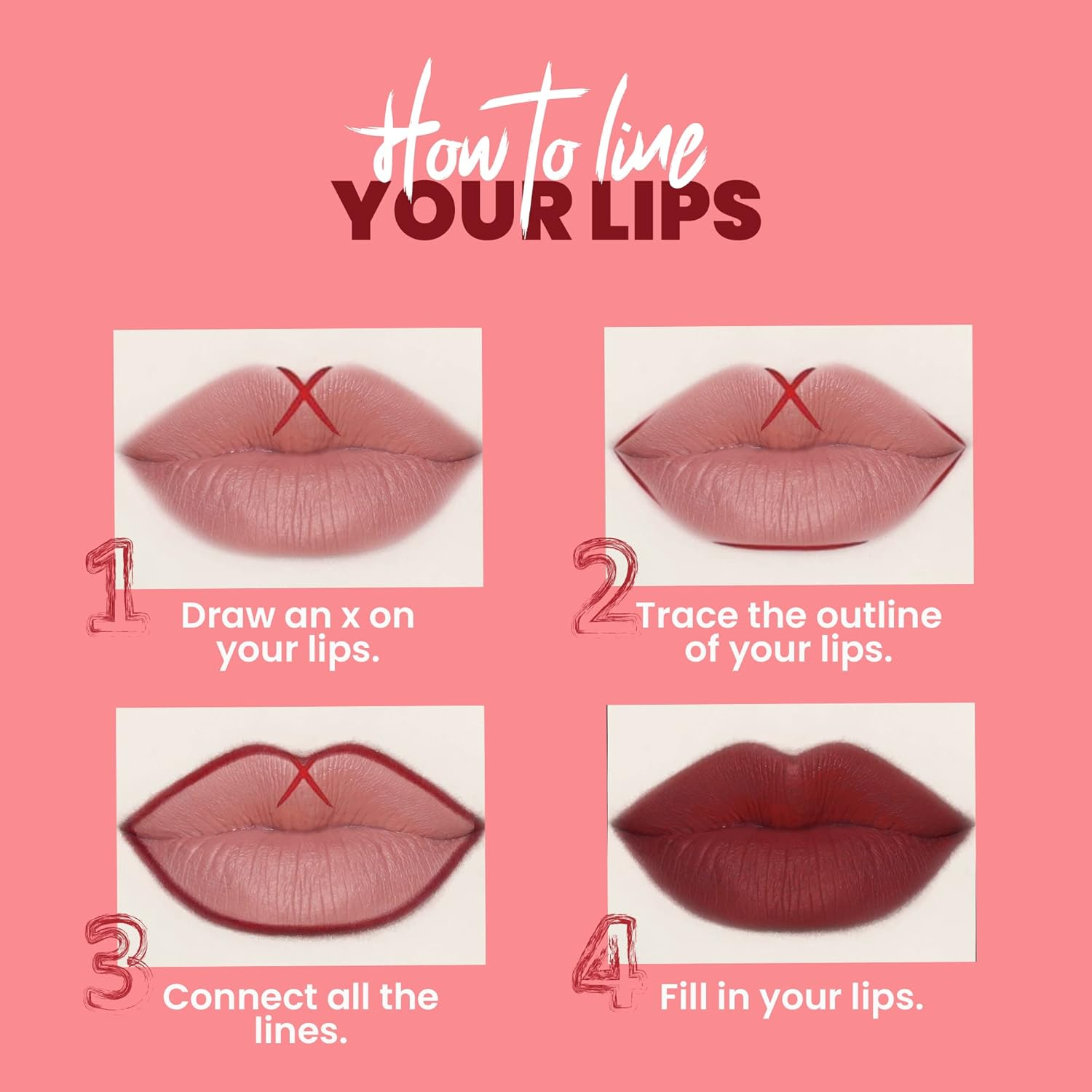 MARS Matte Lip Liner Set of 10 | One Swipe Smooth Application | Long Lasting & Travel Friendly Lip Pencil | Multicolor | Set-B (1.4G X 10) image number 4